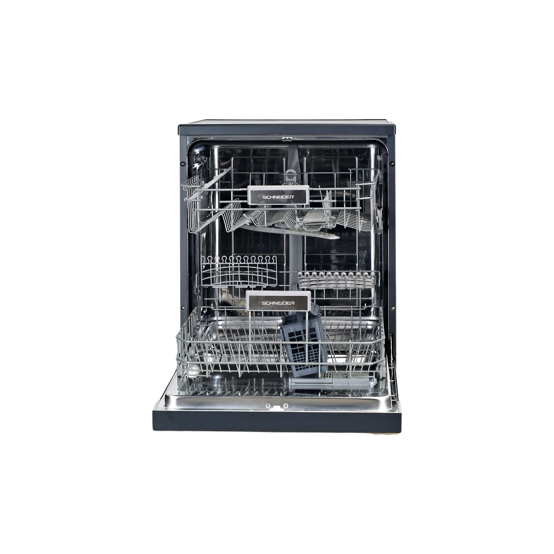 Lave-Vaisselle Pose Libre 15 Cvts Reconditionné SCHNEIDER SCDW1542IDBM : vue de l'intérieur