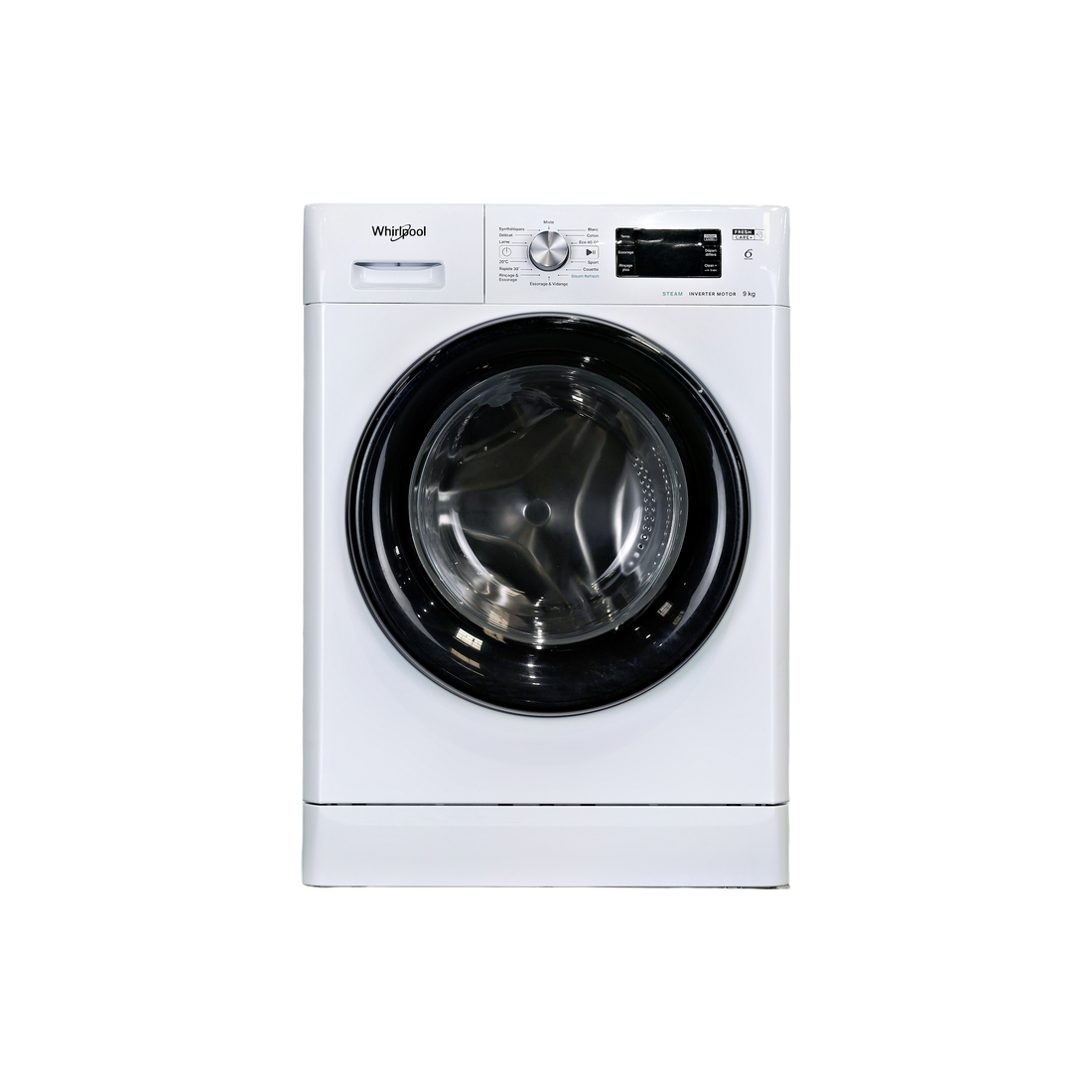 Lave-Linge Hublot 9 kg Reconditionné WHIRLPOOL FFBP9469BVFR : vue de face