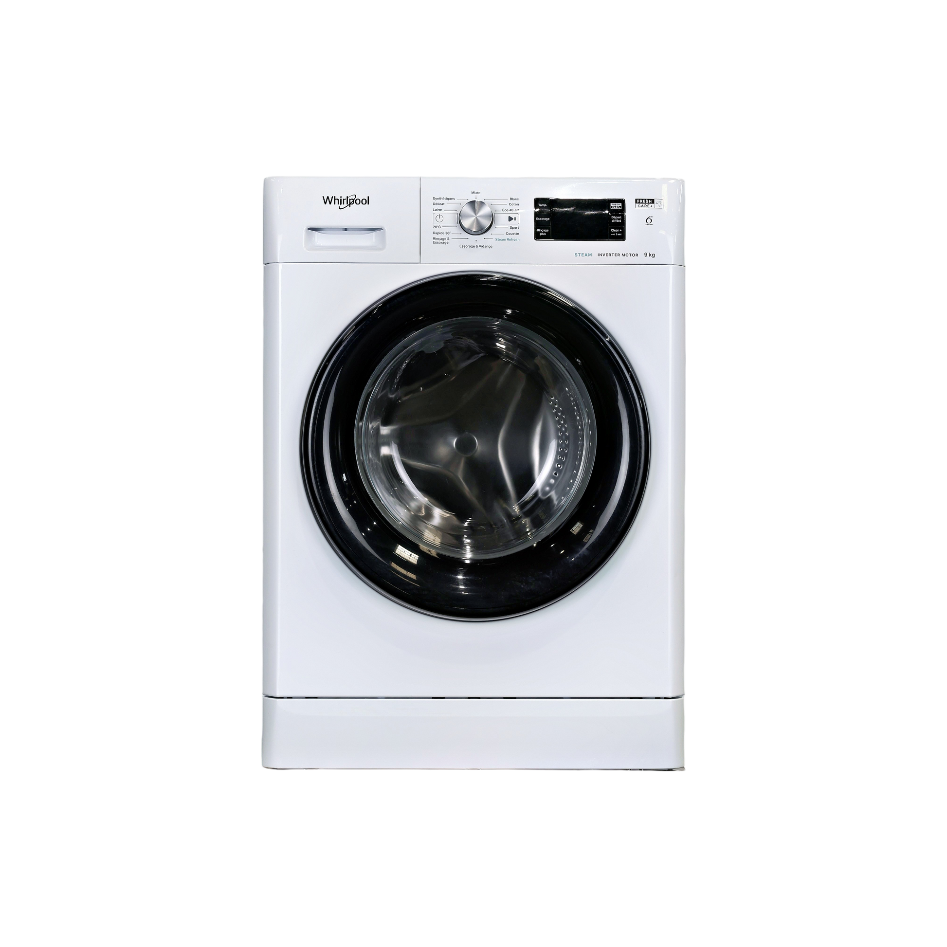 Lave-Linge Hublot 9 kg Reconditionné WHIRLPOOL FFBP9469BVFR : vue de face