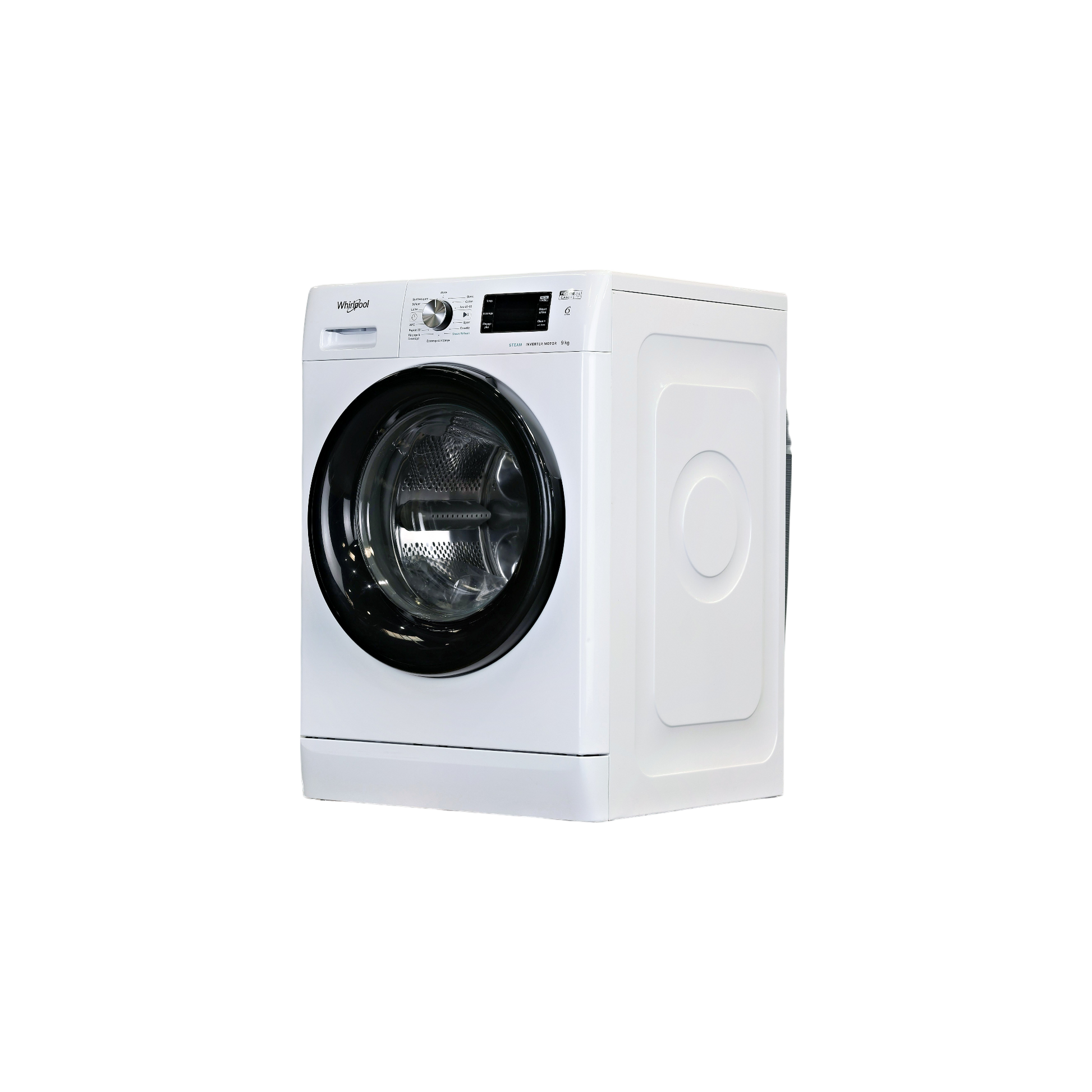 Lave-Linge Hublot 9 kg Reconditionné WHIRLPOOL FFBP9469BVFR : vue du côté gauche
