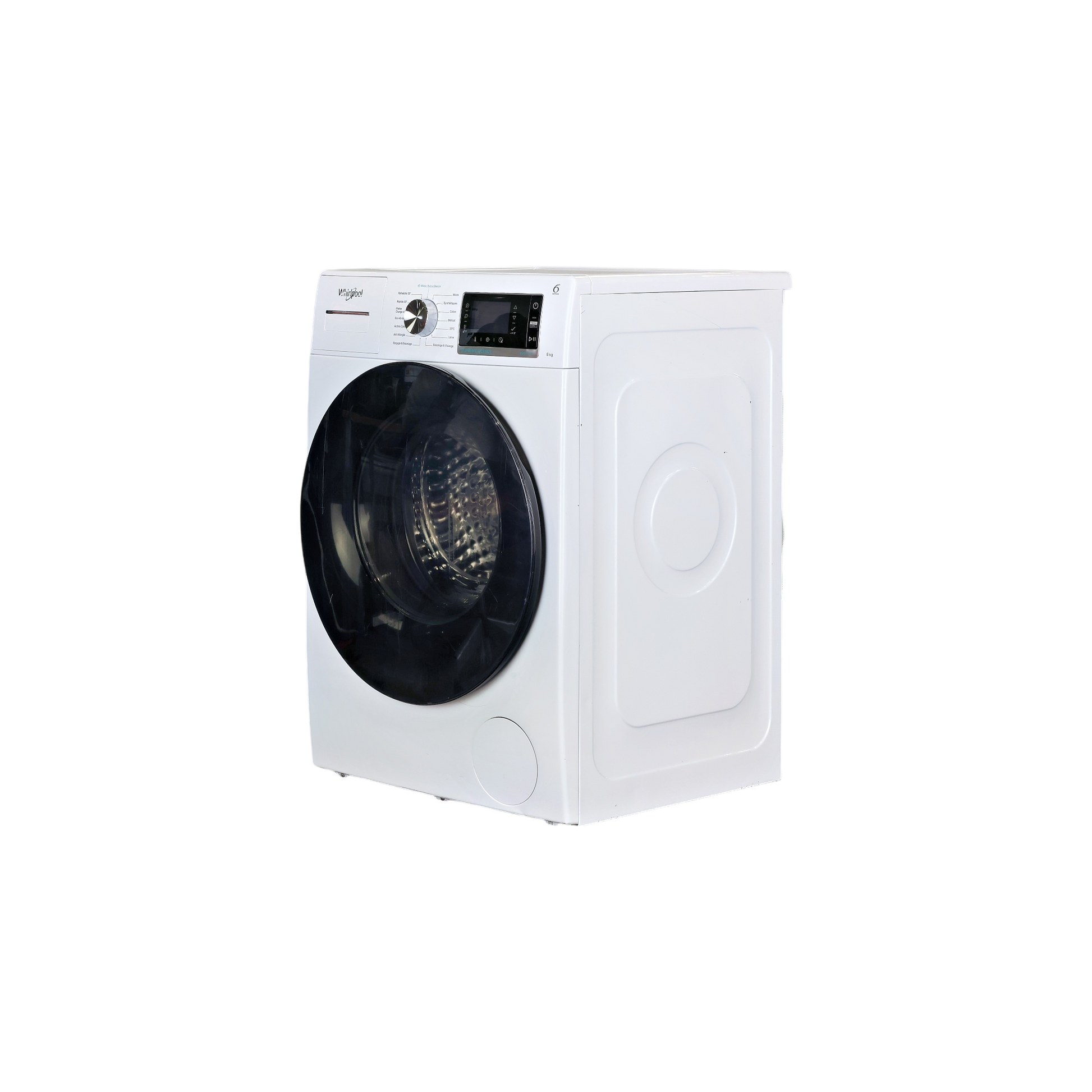 Lave-Linge Hublot 8 kg Reconditionné WHIRLPOOL W6XW845WRFR : vue du côté gauche