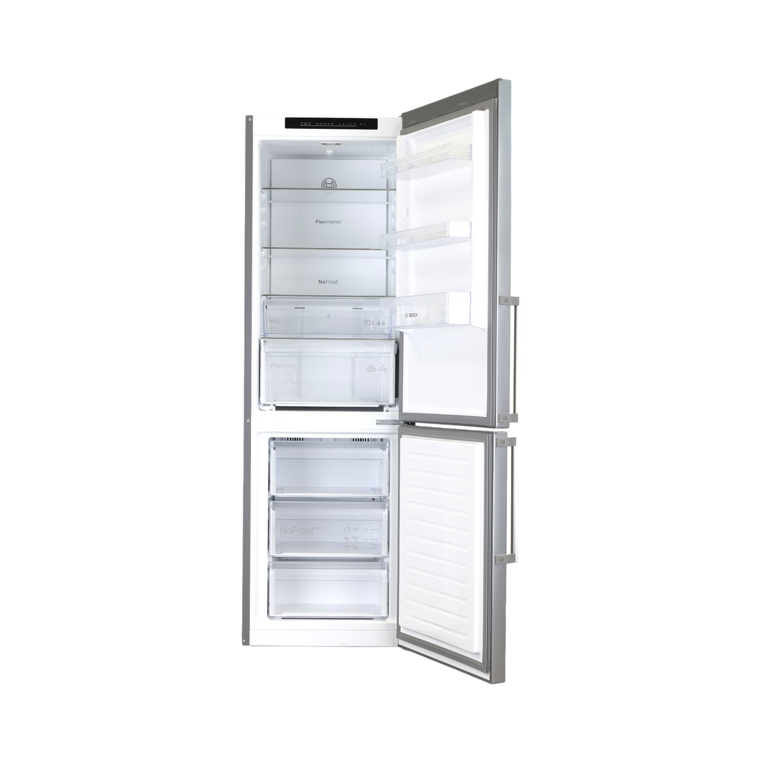 Réfrigérateur Avec Congélateur 321 L Reconditionné BOSCH KGN36VLDT : vue de l'intérieur