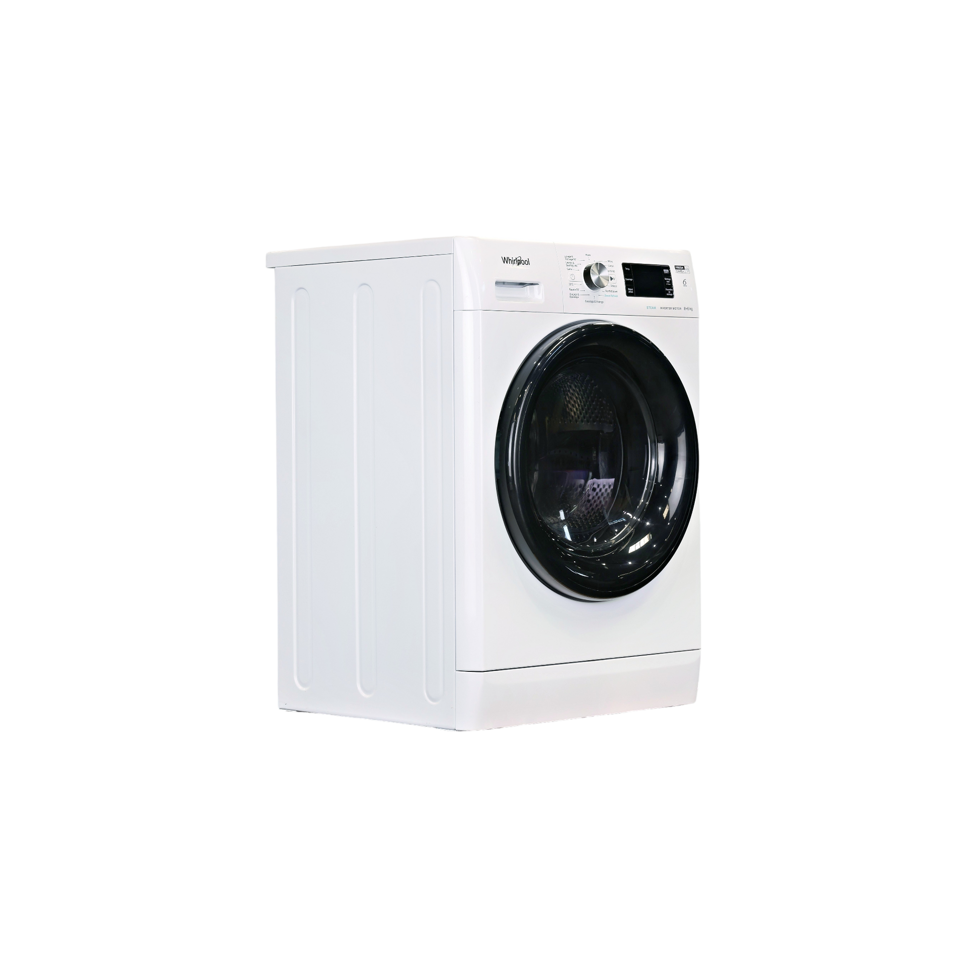 Lave-Linge Sechant 8 kg Reconditionné WHIRLPOOL FFWDB864489BVFR : vue du côté droit