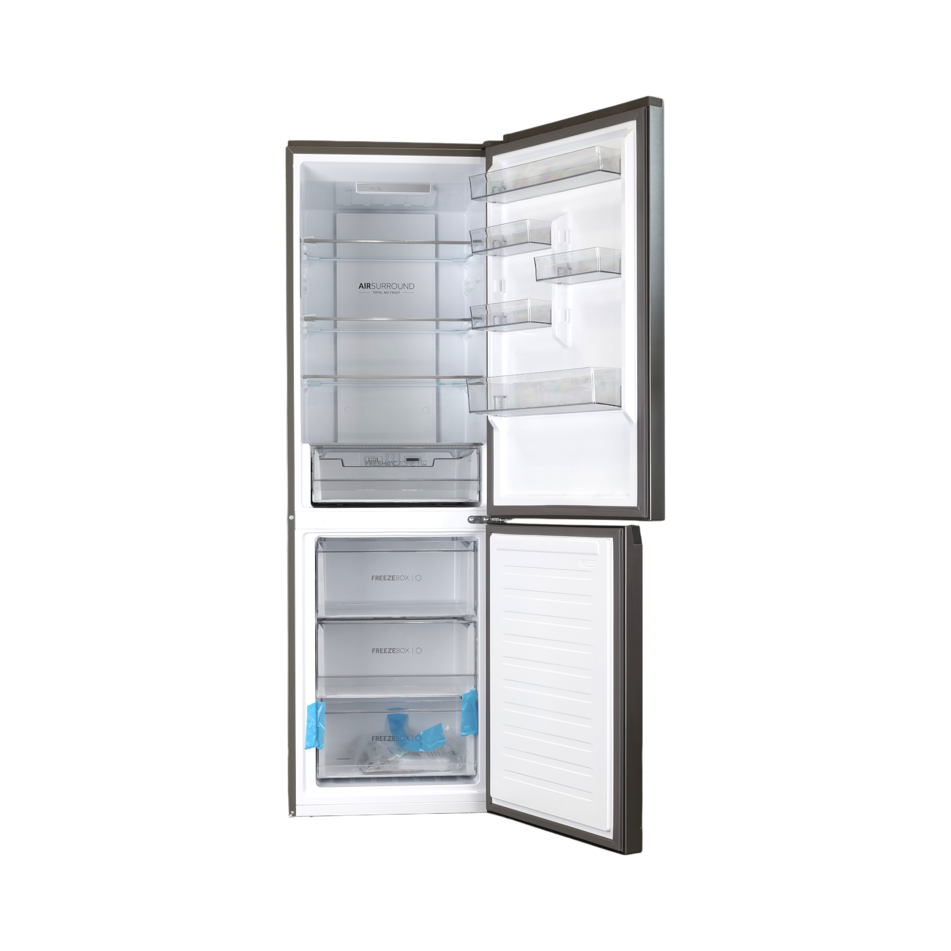 Réfrigérateur Avec Congélateur 355 L Reconditionné HAIER HDPR1618CNPK : vue de l'intérieur