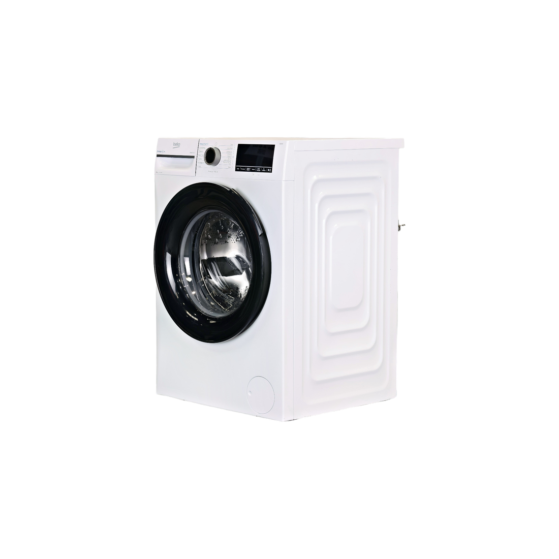 Lave-Linge Hublot 10 kg Reconditionné BEKO BM3WFU410211B : vue du côté gauche