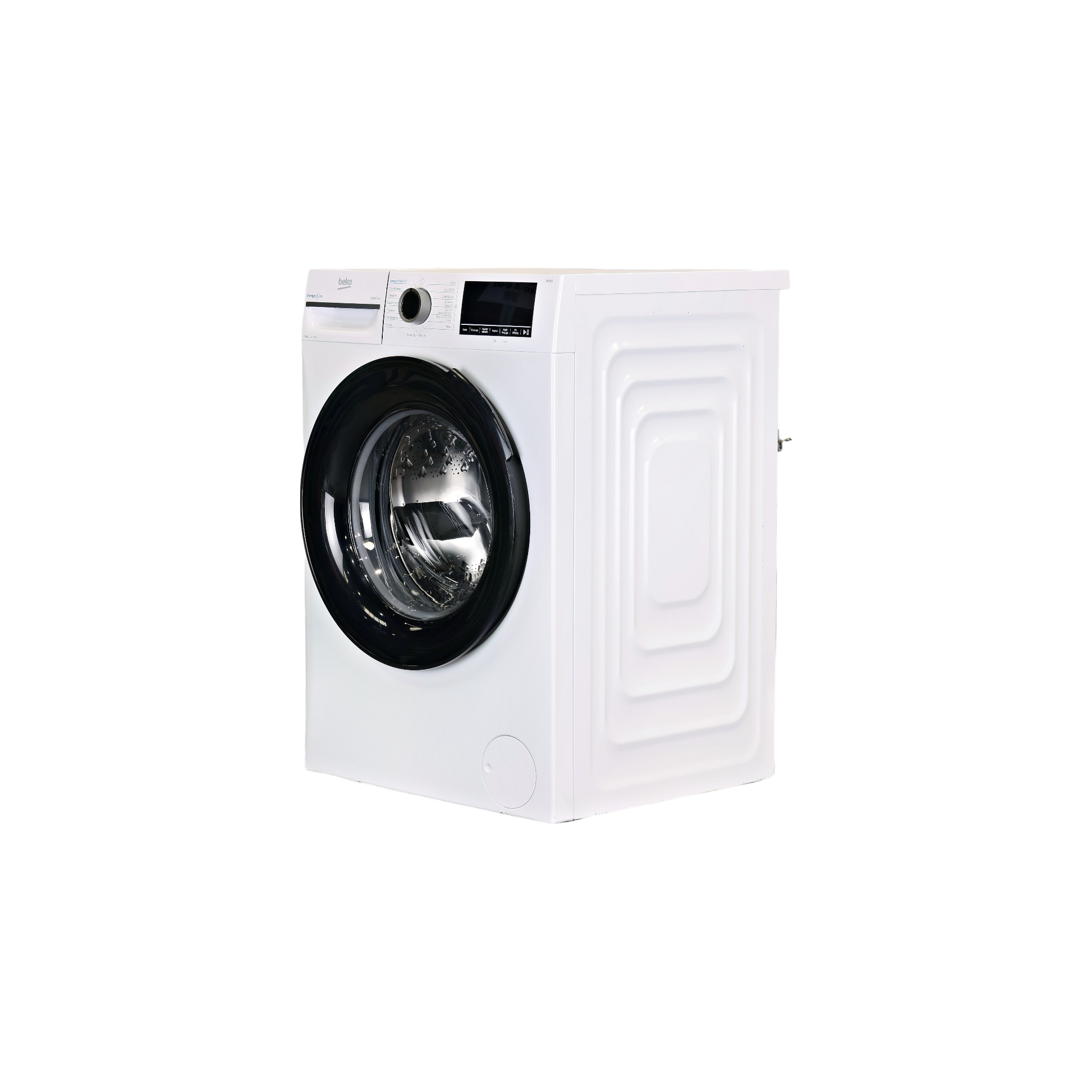 Lave-Linge Hublot 10 kg Reconditionné BEKO BM3WFU410211B : vue du côté gauche