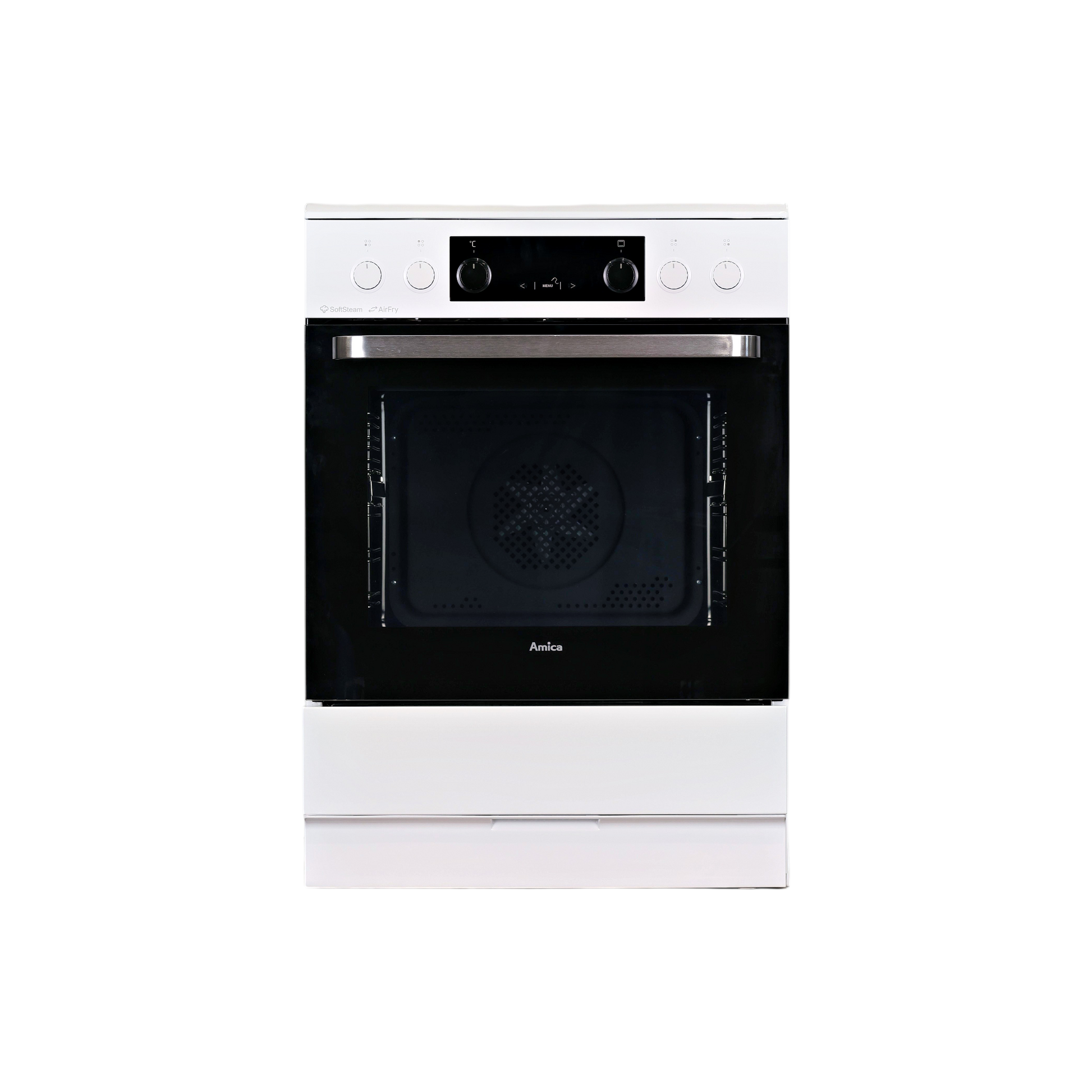 Cuisinière Vitrocéramique  Reconditionné AMICA ACV7005SRW : vue de face