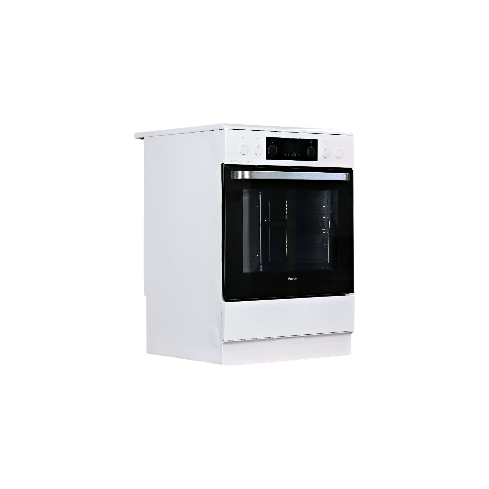 Cuisinière Vitrocéramique  Reconditionné AMICA ACV7005SRW : vue du côté droit