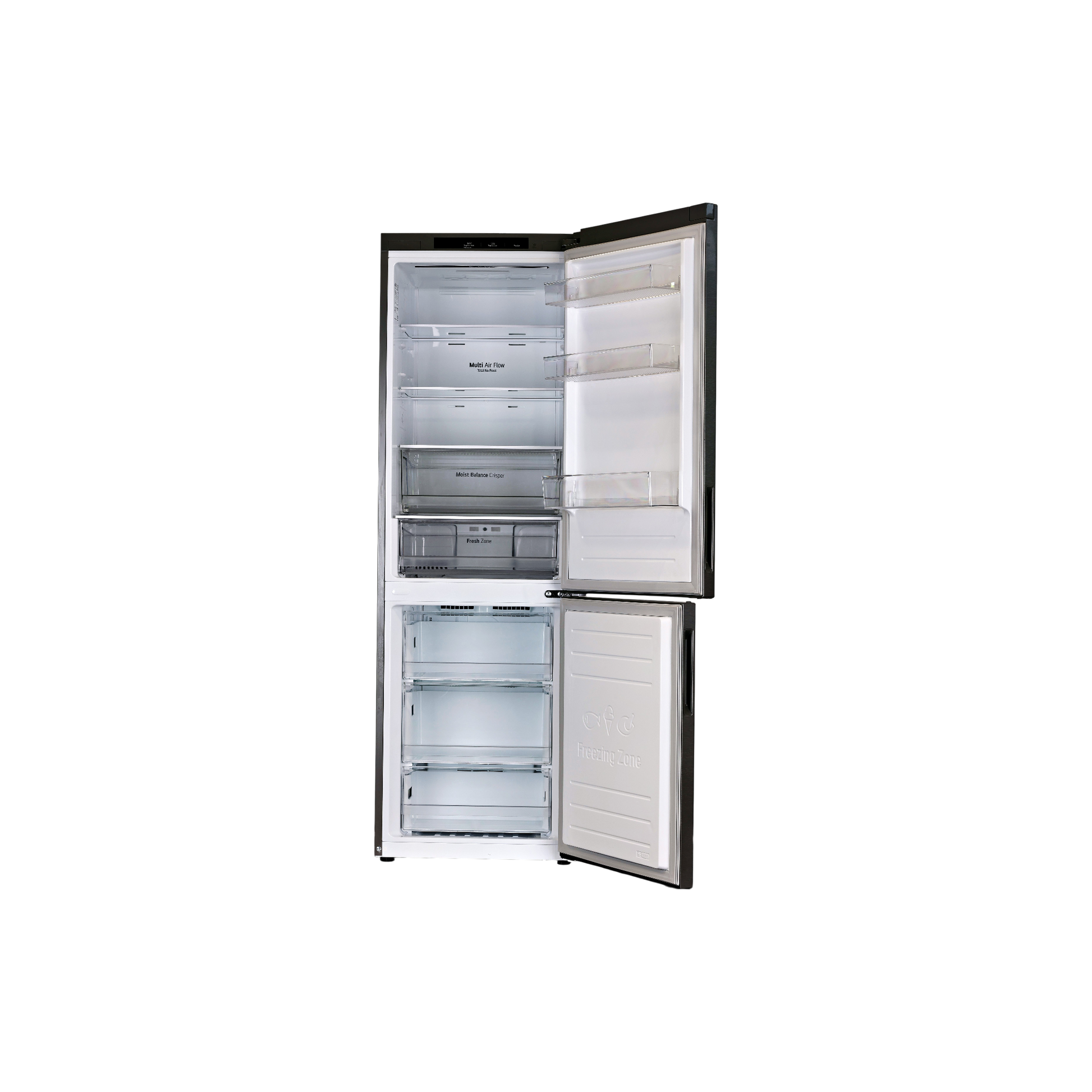 Réfrigérateur Avec Congélateur 341 L Reconditionné LG GBB61DSJEC : vue de l'intérieur