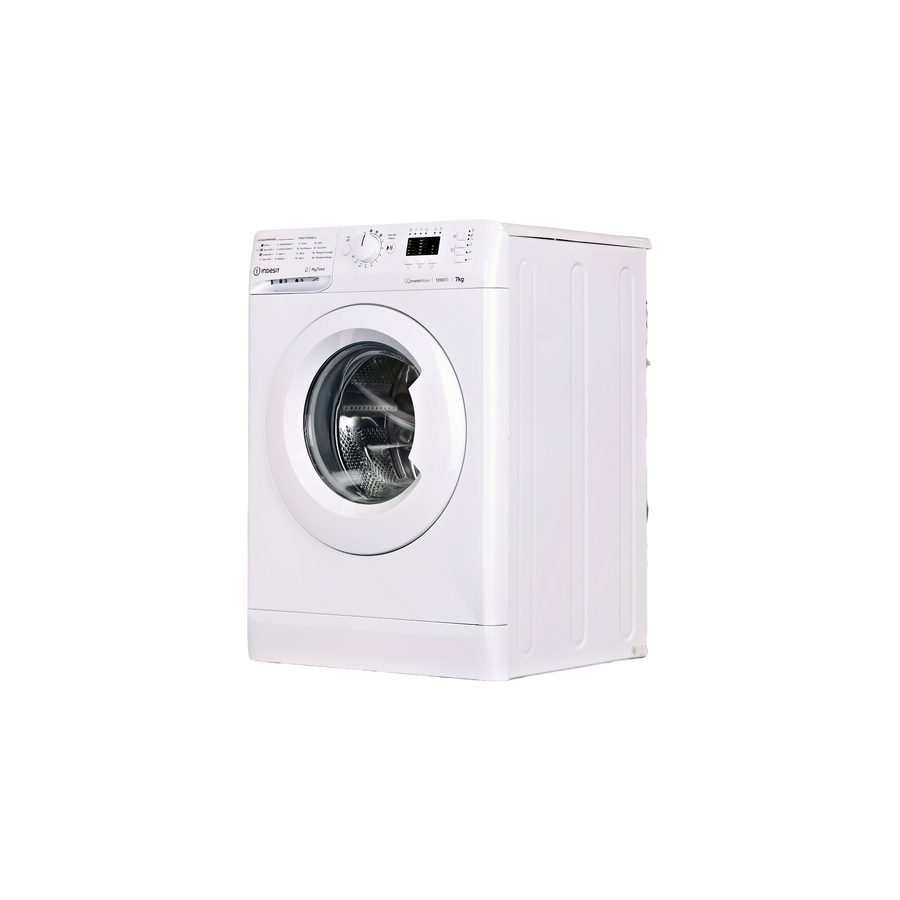 Lave-Linge Hublot 7 kg Reconditionné INDESIT MTWA71296WFR : vue du côté gauche