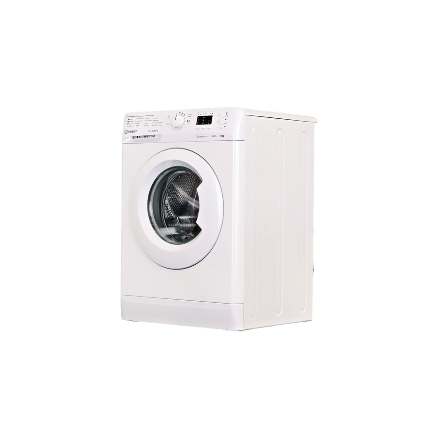 Lave-Linge Hublot 7 kg Reconditionné INDESIT MTWA71296WFR : vue du côté gauche
