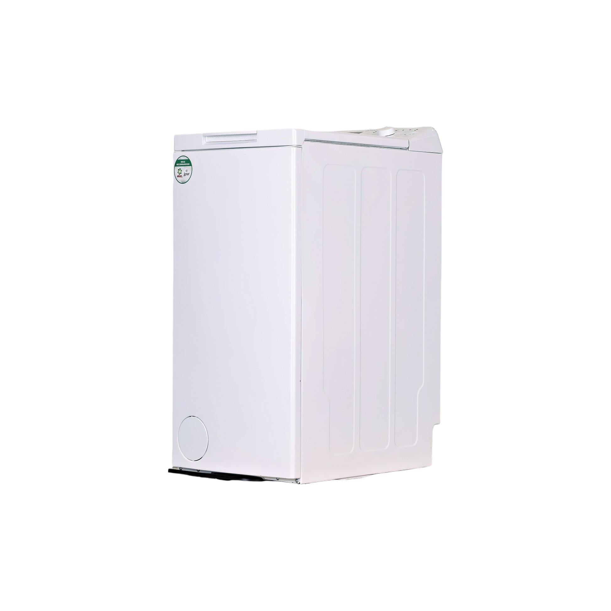 Lave-Linge Top 6 kg Reconditionné INDESIT BTWDS6261FR : vue du côté gauche