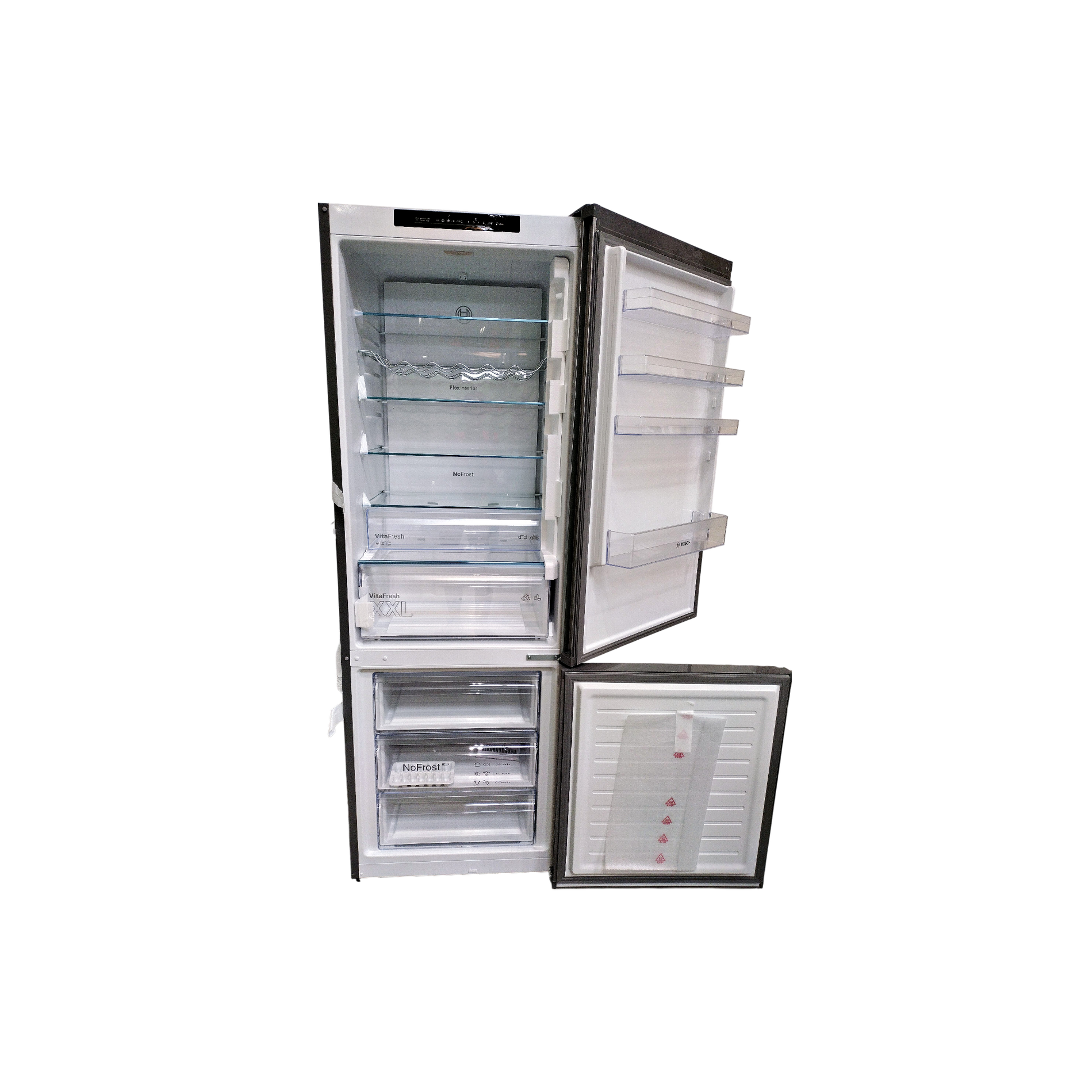 Réfrigérateur Avec Congélateur 440 L Reconditionné BOSCH KGN492LDF : vue de l'intérieur