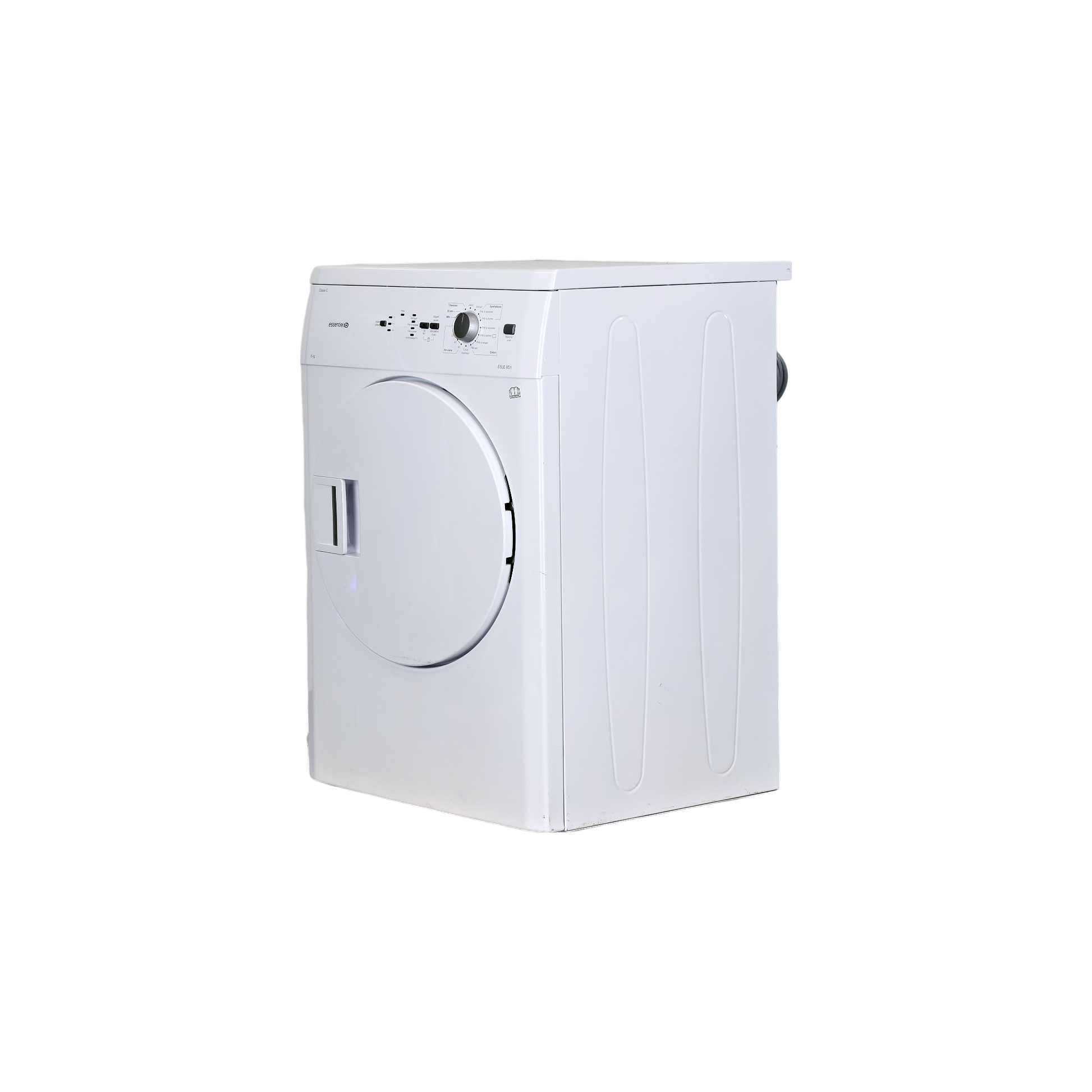 Seche-Linge Evacuation 8 kg Reconditionné ESSENTIEL B ESLE 8D1 : vue du côté gauche