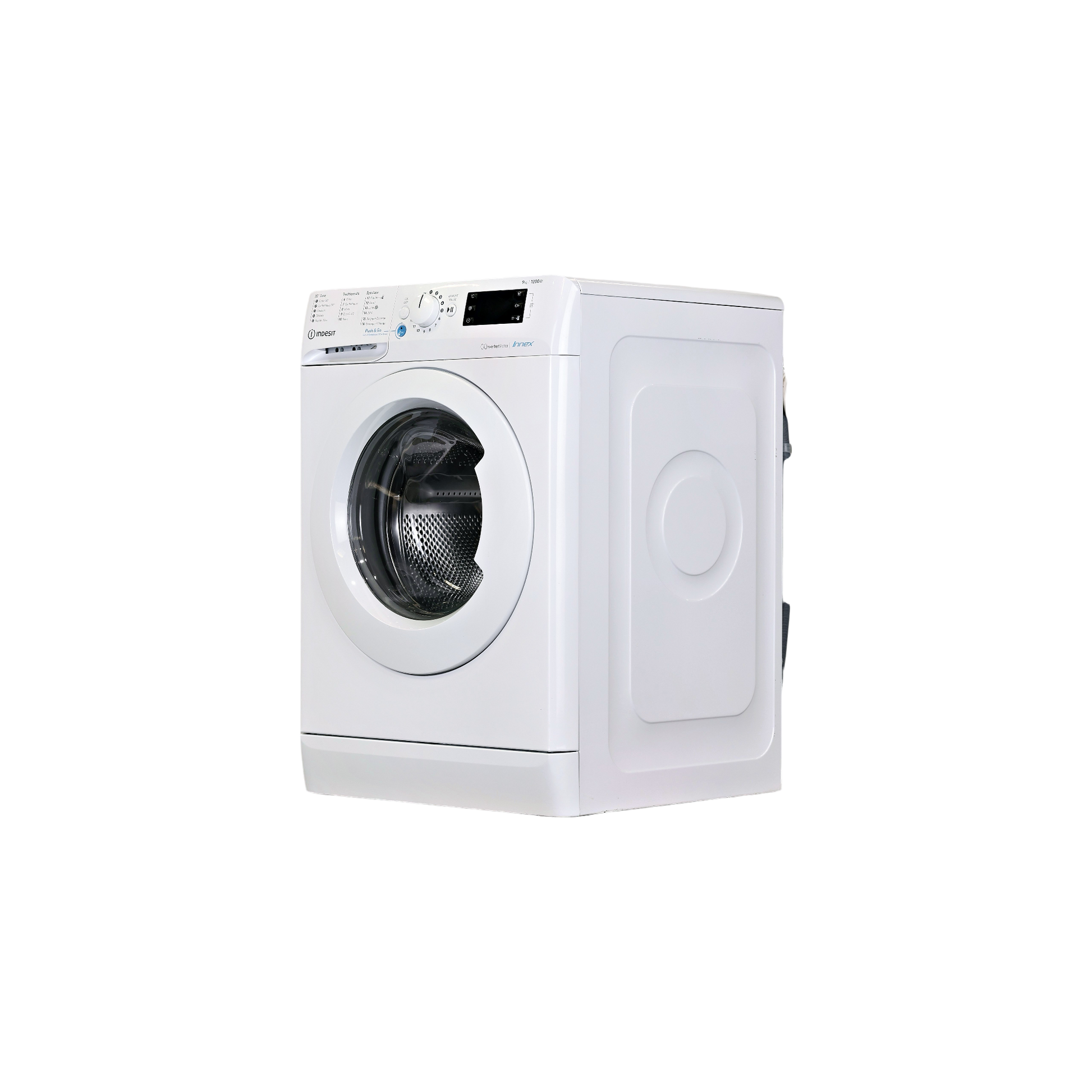 Lave-Linge Hublot 9 kg Reconditionné INDESIT BWDE91285XWFRN : vue du côté gauche