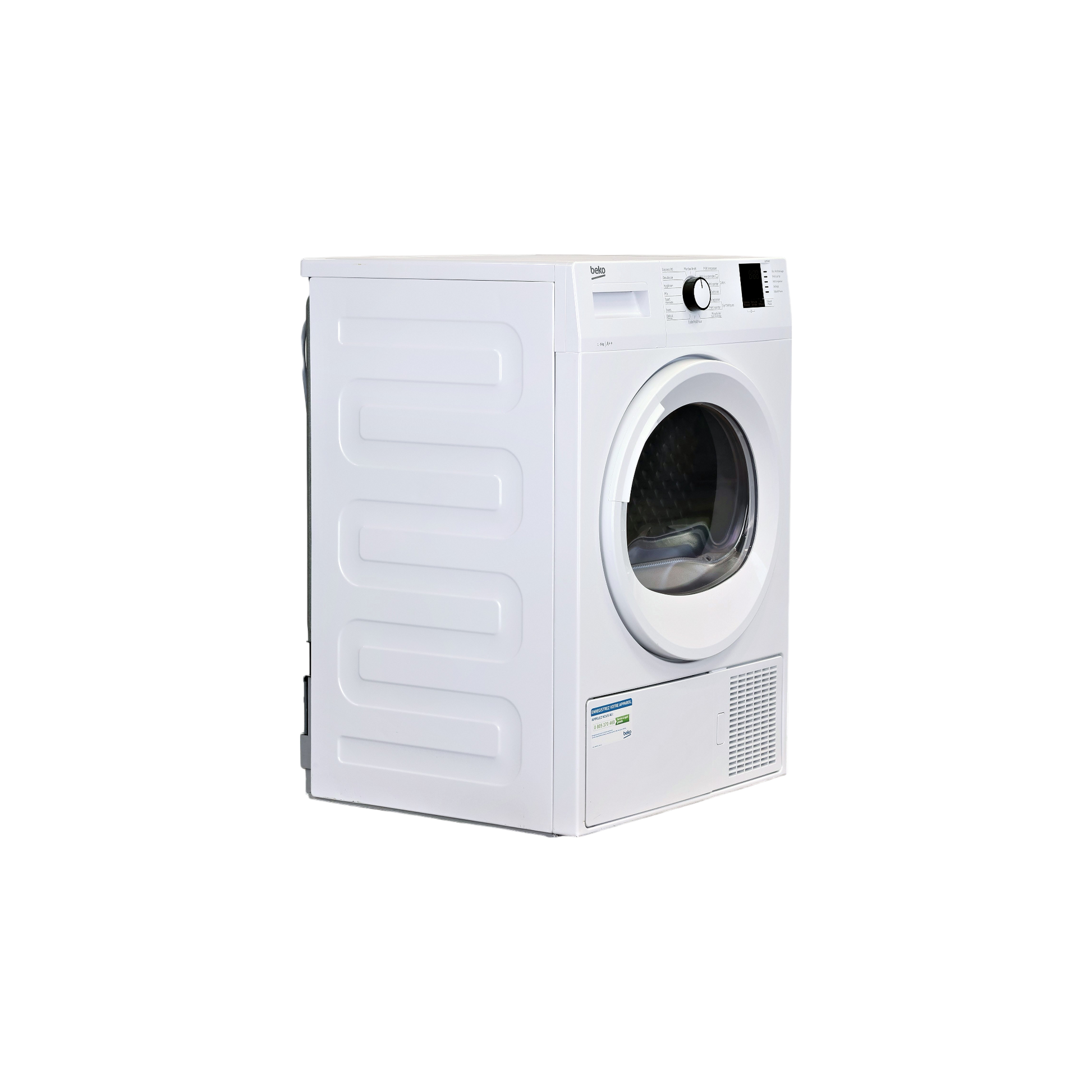 Seche-Linge Pompe À Chaleur 9 kg Reconditionné BEKO SLBF94W0 : vue du côté droit