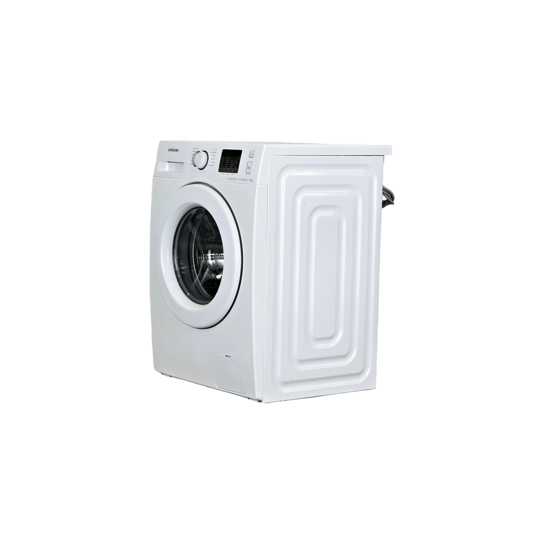 Lave-Linge Hublot 7 kg Reconditionné SAMSUNG WF70F5E0W4W : vue du côté gauche
