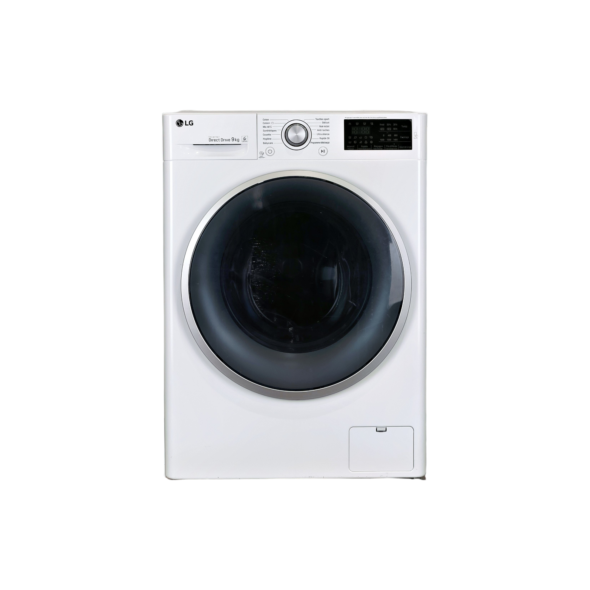 Lave-Linge Hublot 9 kg Reconditionné LG F94J61WH : vue de face