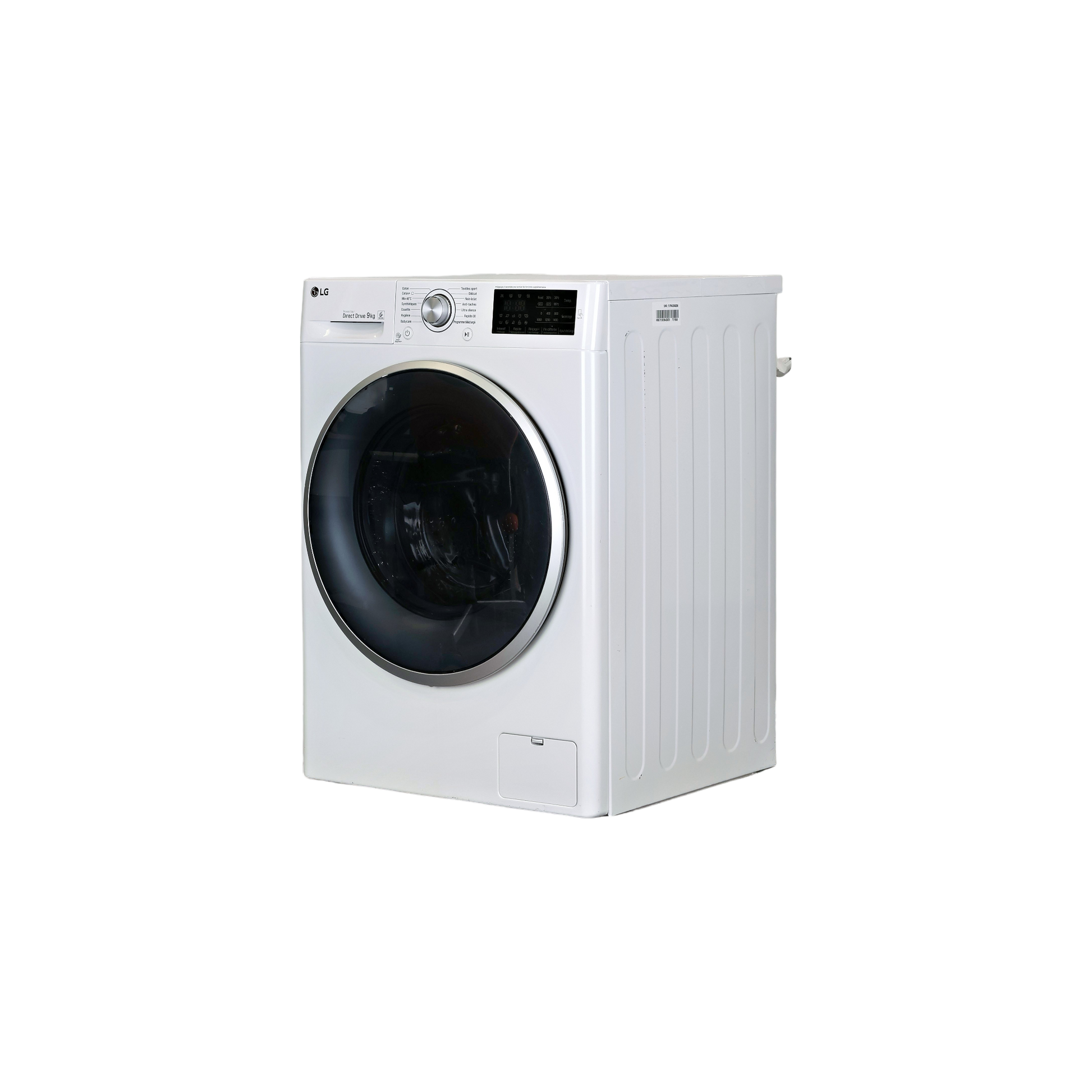 Lave-Linge Hublot 9 kg Reconditionné LG F94J61WH : vue du côté gauche