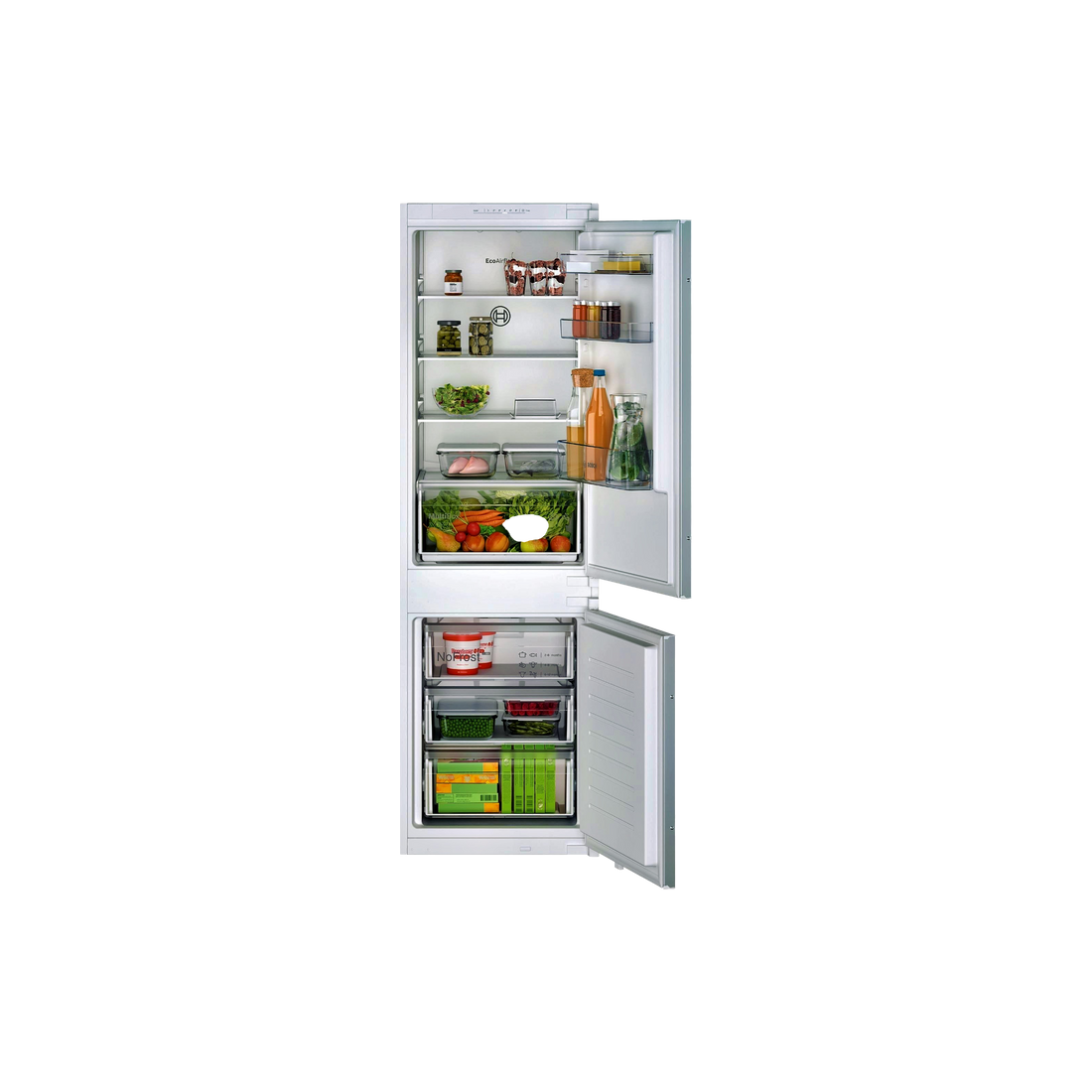 Réfrigérateur Encastrable 260 L Reconditionné BOSCH KIN865SE0 : vue de face