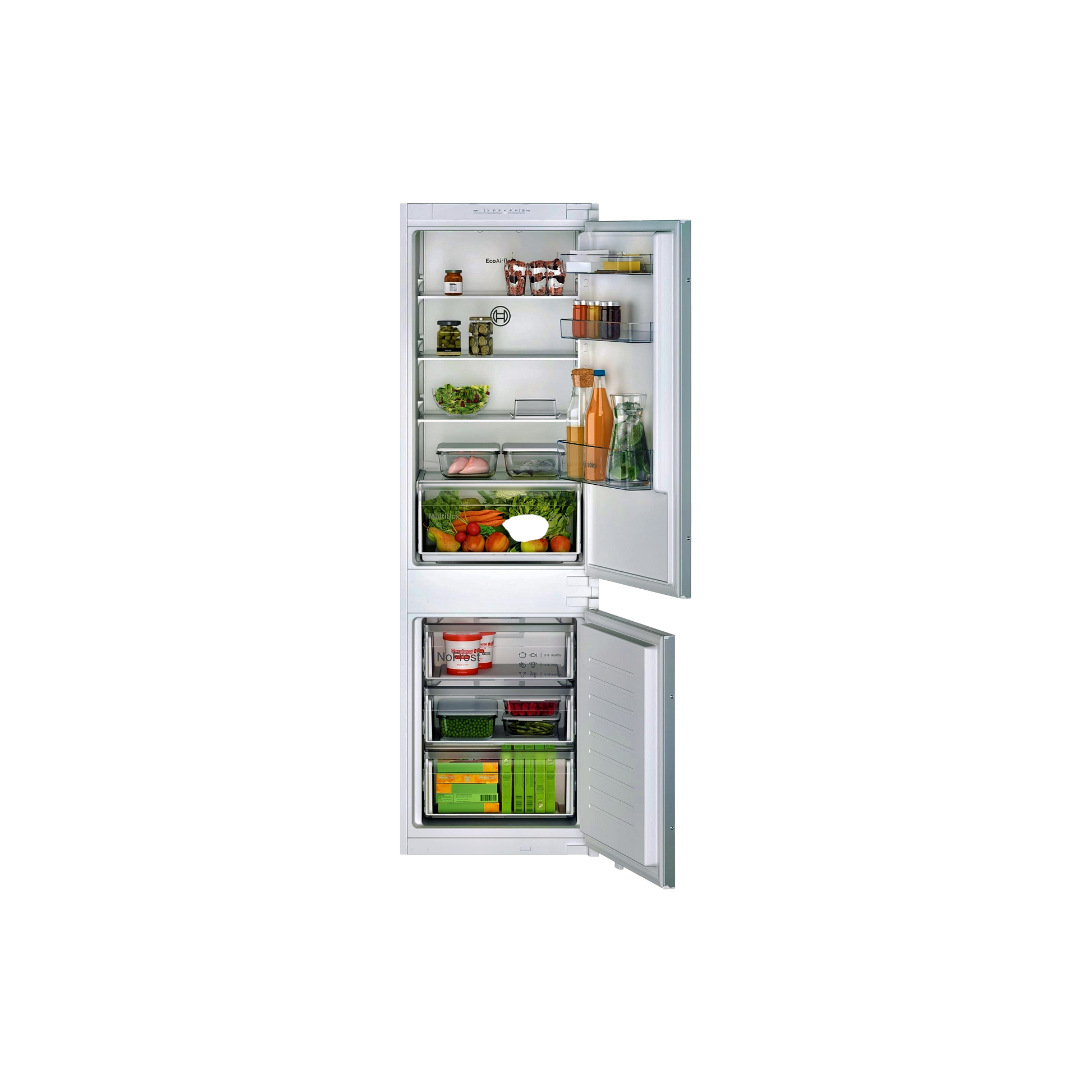 Réfrigérateur Encastrable 260 L Reconditionné BOSCH KIN865SE0 : vue de face