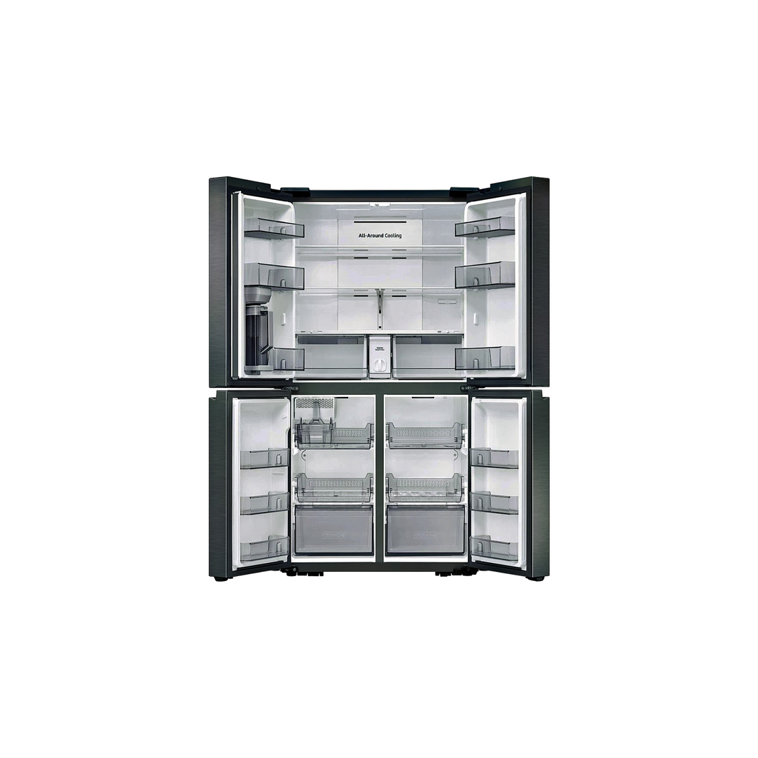 Réfrigérateur Multi-Portes 649 L Reconditionné SAMSUNG RF59C701ES9 : vue de l'intérieur