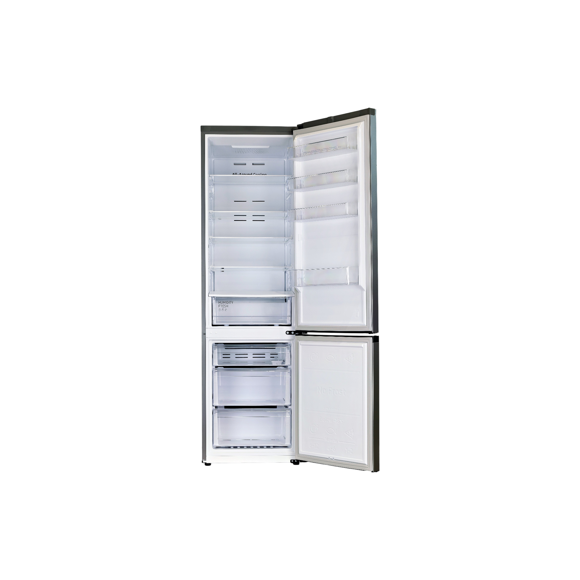 Réfrigérateur Avec Congélateur 390 L Reconditionné SAMSUNG RB38C600DSA : vue de l'intérieur