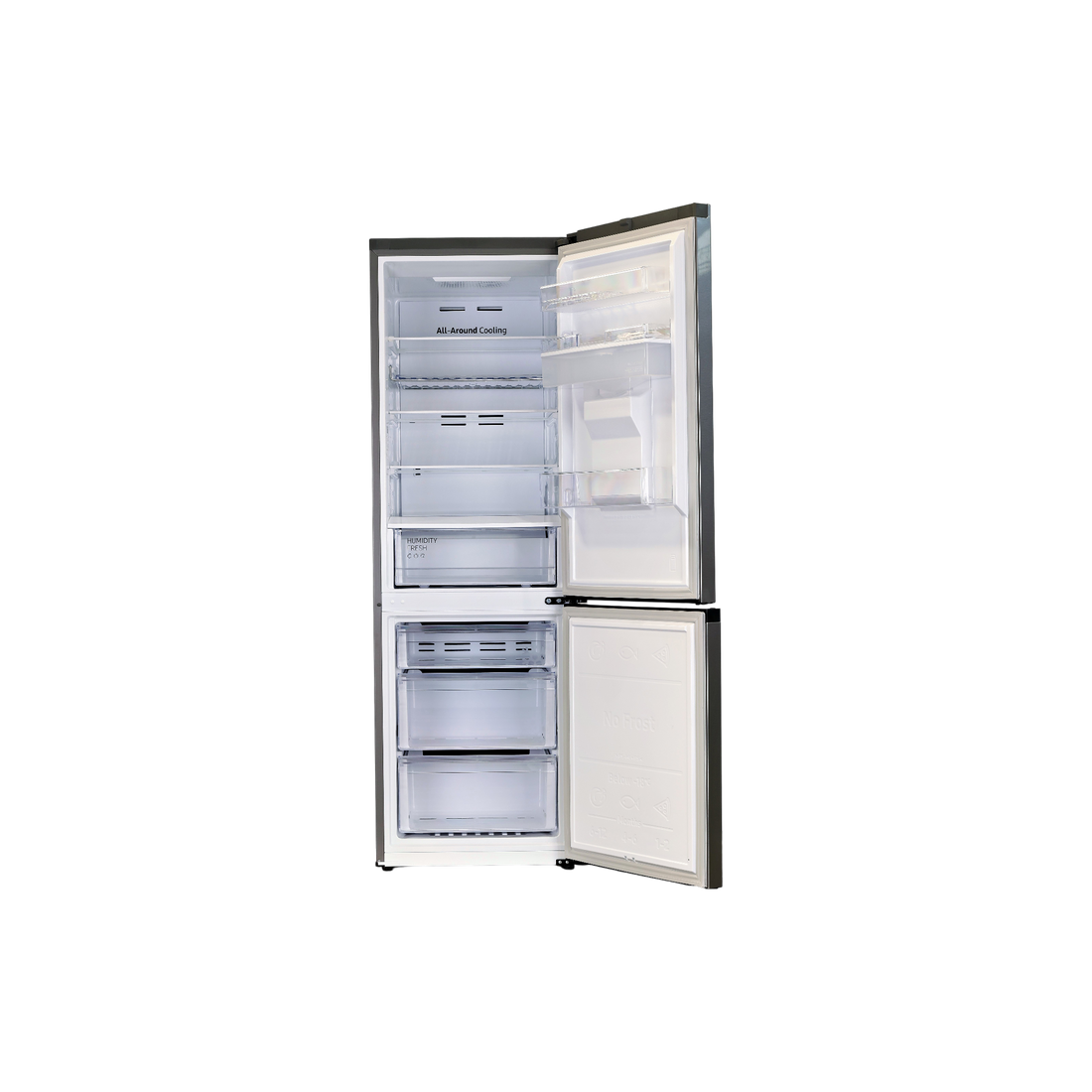 Réfrigérateur Avec Congélateur 341 L Reconditionné SAMSUNG RB34C632ESA : vue de l'intérieur