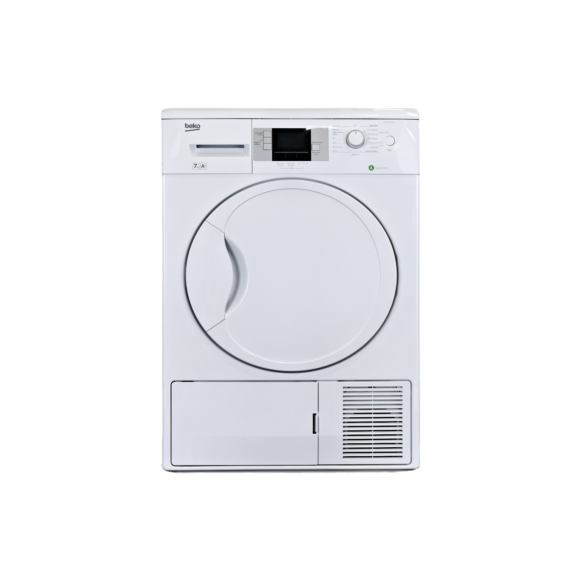 Seche-Linge Pompe À Chaleur 7 kg Reconditionné BEKO DS7304PA0W : vue de face