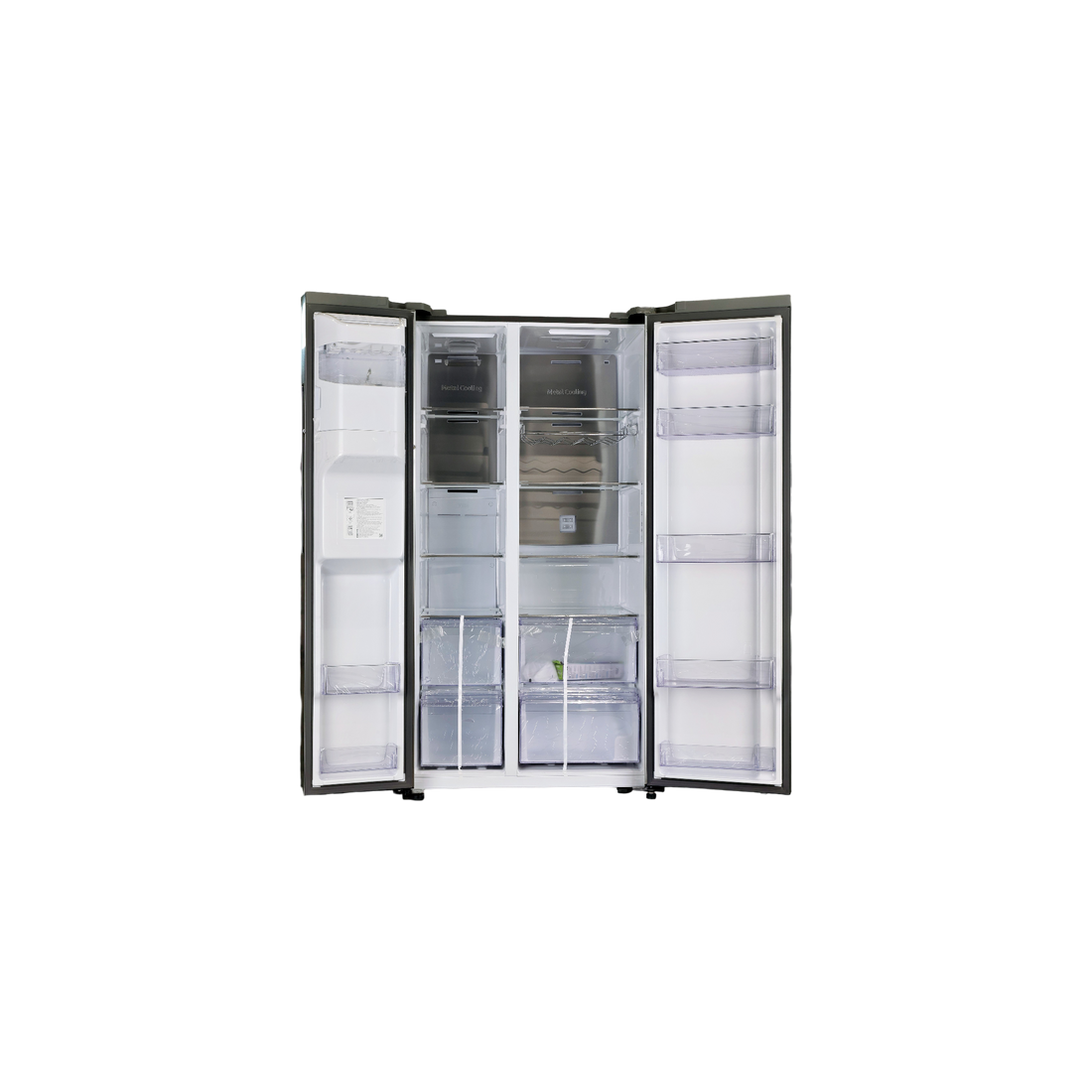 Réfrigérateur Américain 635 L Reconditionné SAMSUNG RS65DG54M3SL : vue de l'intérieur