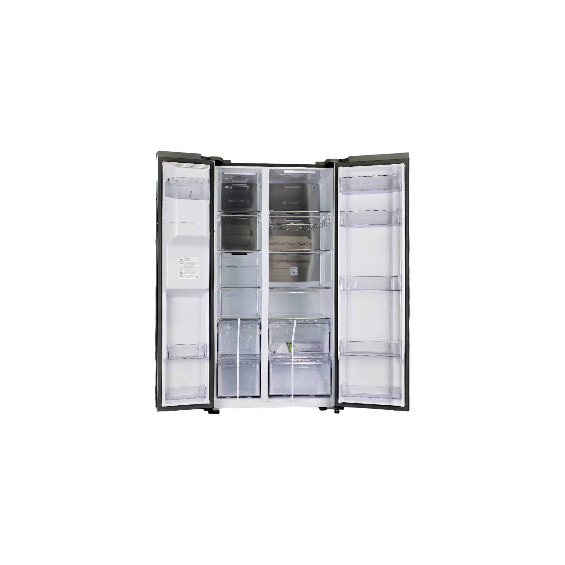 Réfrigérateur Américain 635 L Reconditionné SAMSUNG RS65DG54M3SL : vue de l'intérieur