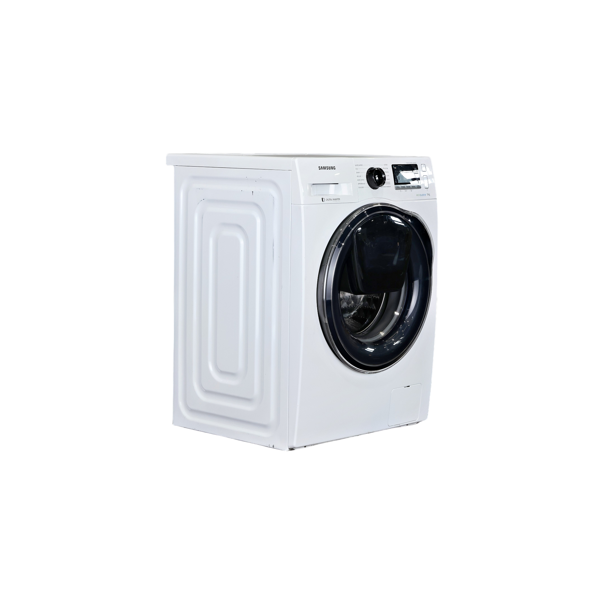Lave-Linge Hublot 9 kg Reconditionné SAMSUNG WW90K6414QW : vue du côté droit