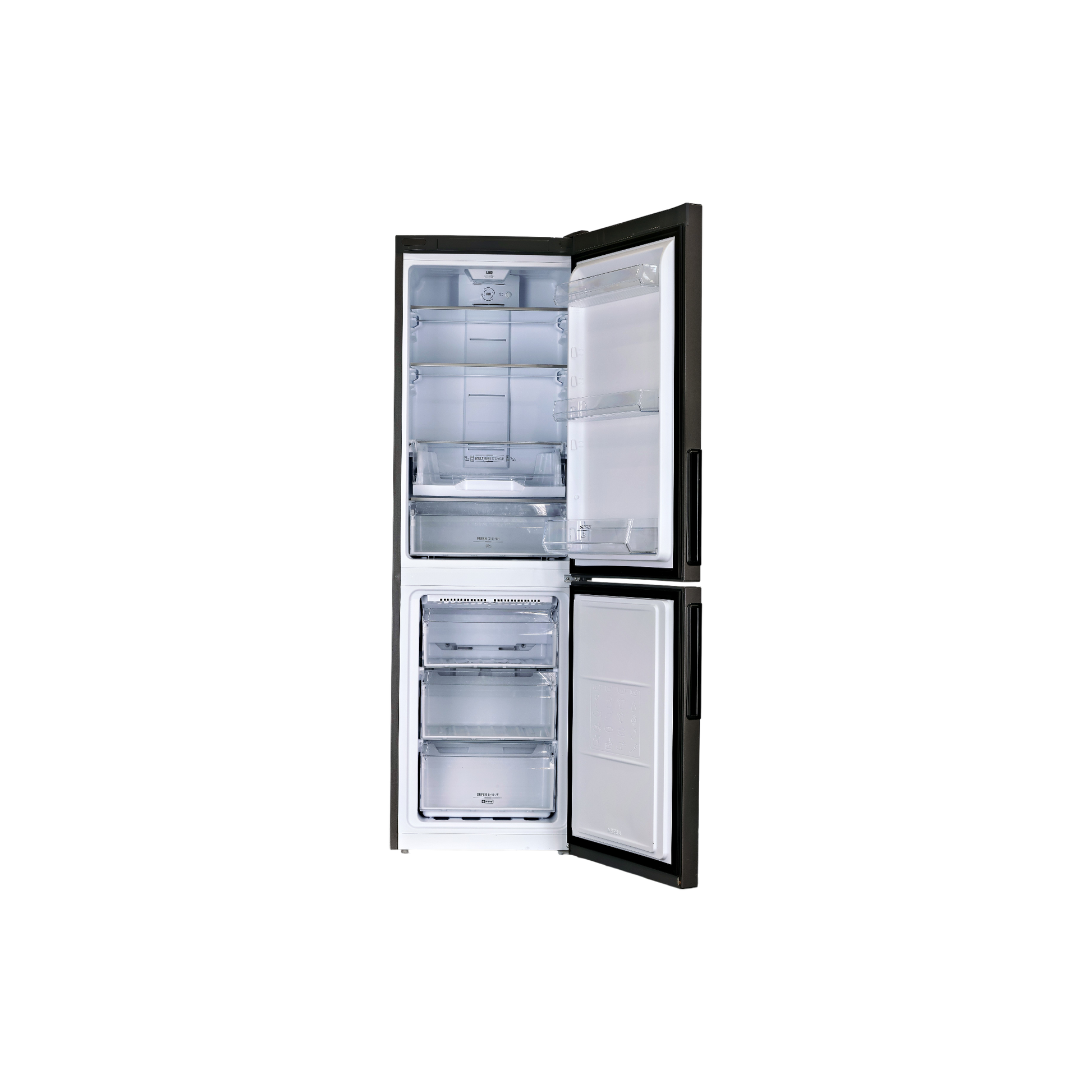 Réfrigérateur Avec Congélateur 305 L Reconditionné HOTPOINT LH8 FF2O X : vue de l'intérieur