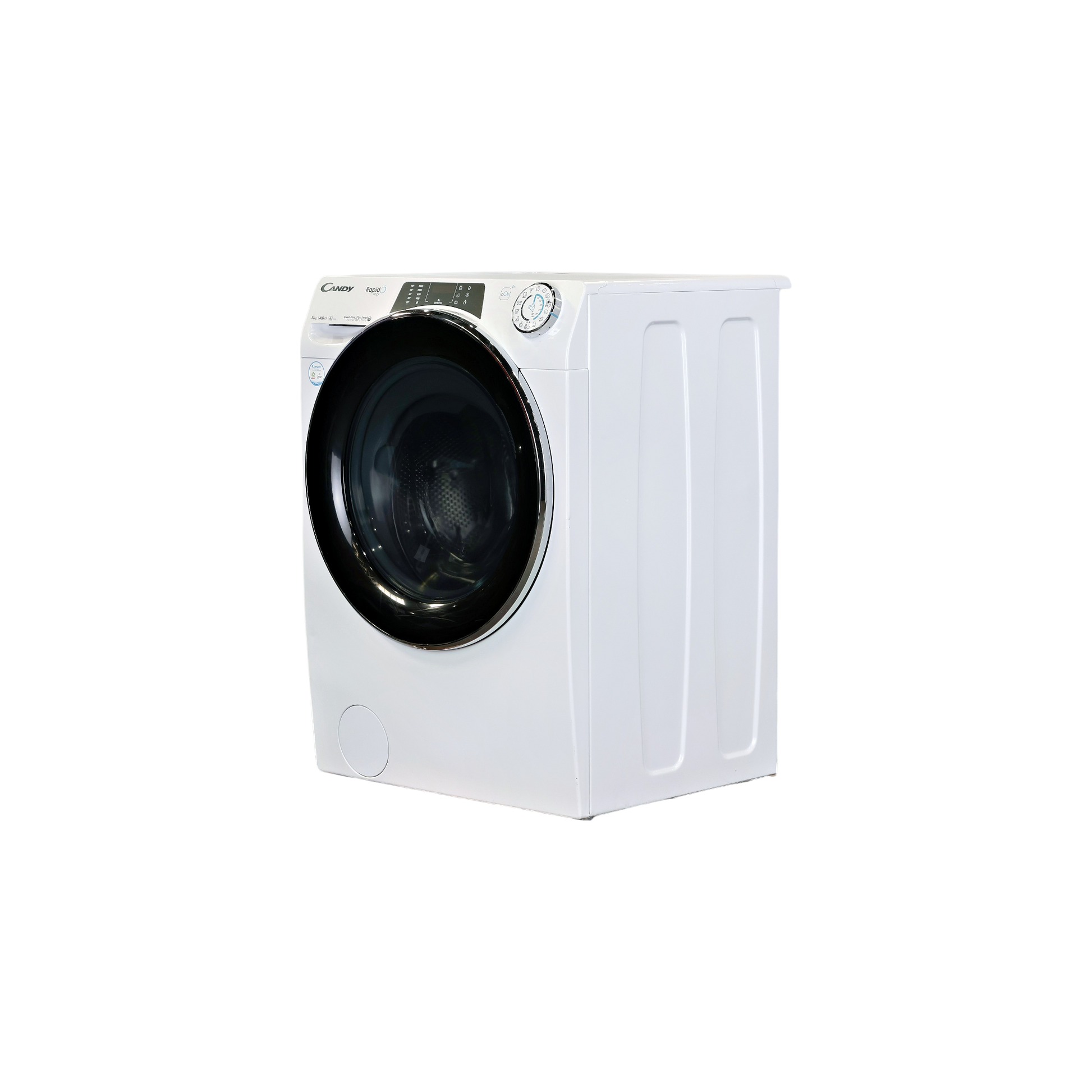 Lave-Linge Hublot 10 kg Reconditionné CANDY RPD4106BWMBC8-S : vue du côté gauche