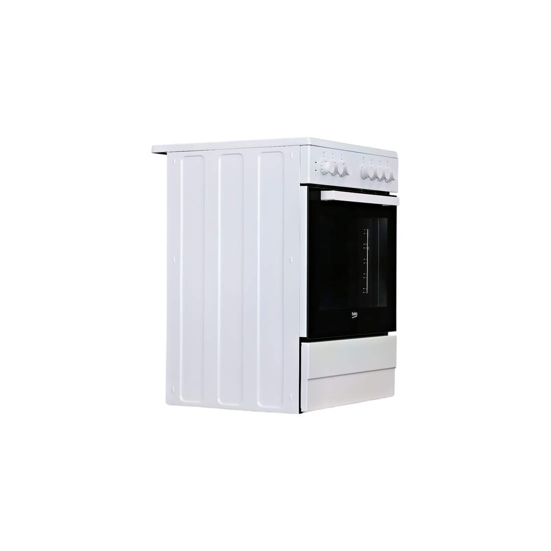 Cuisinière Vitrocéramique  Reconditionné BEKO FSE67100GWS : vue du côté droit