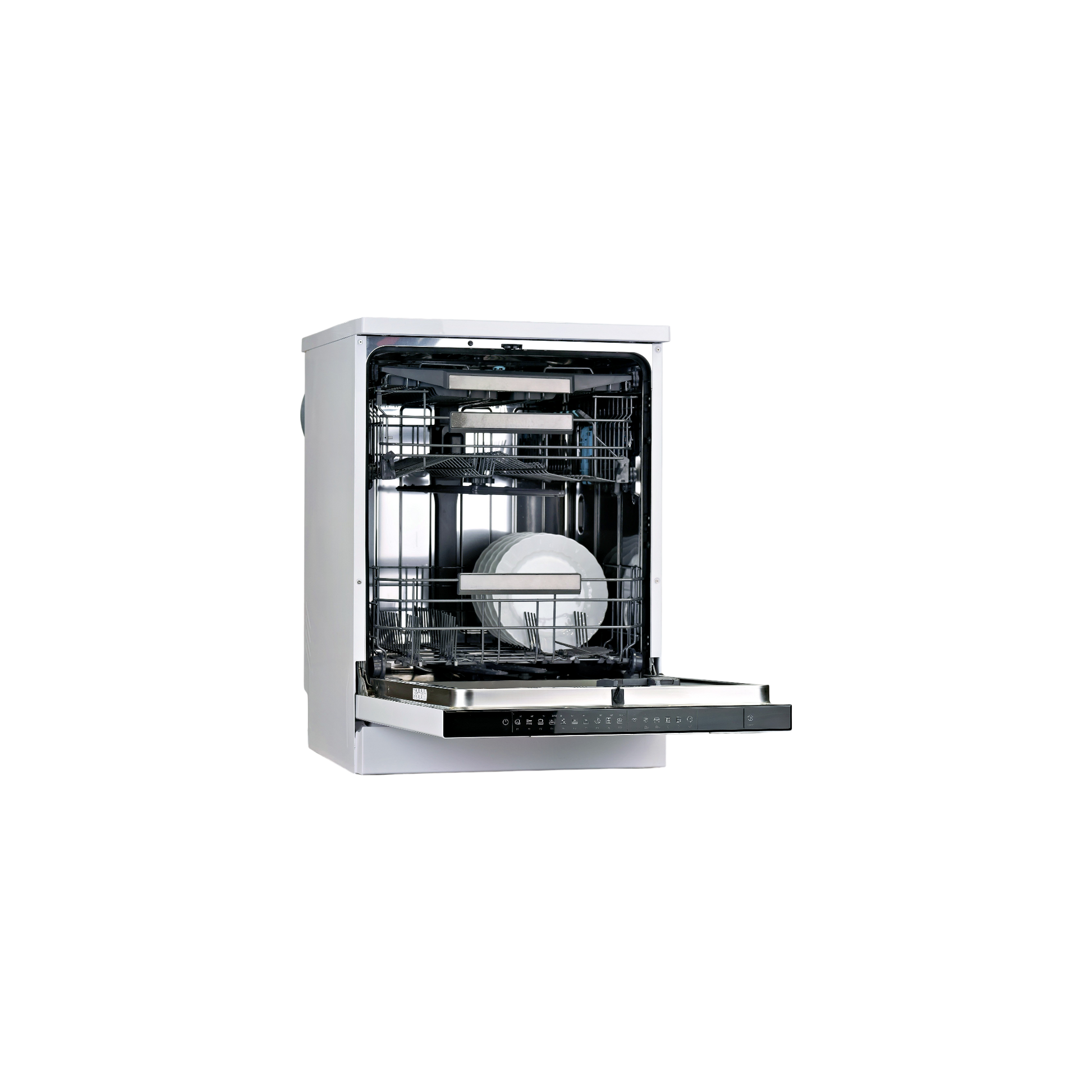Lave-Vaisselle Pose Libre 14 Cvts Reconditionné HAIER XF 4A4M4PW : vue de l'intérieur