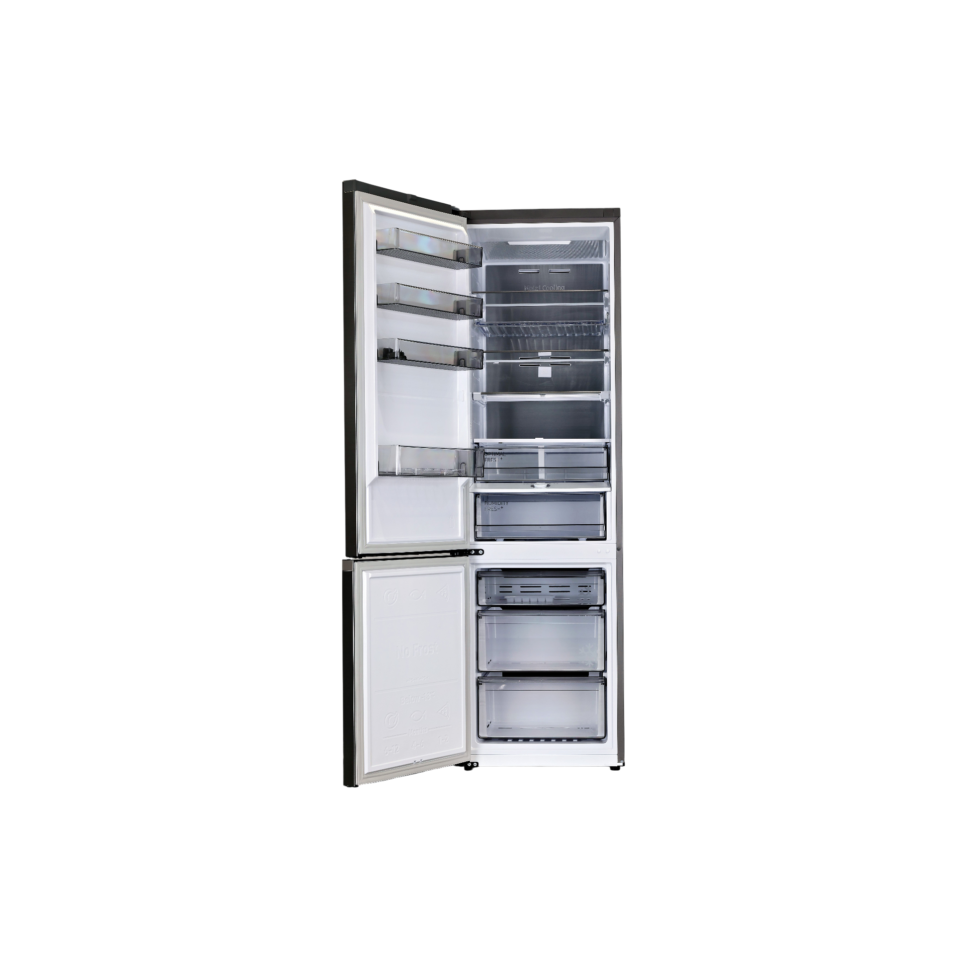 Réfrigérateur Avec Congélateur 390 L Reconditionné SAMSUNG RB38C776CS9 : vue de l'intérieur