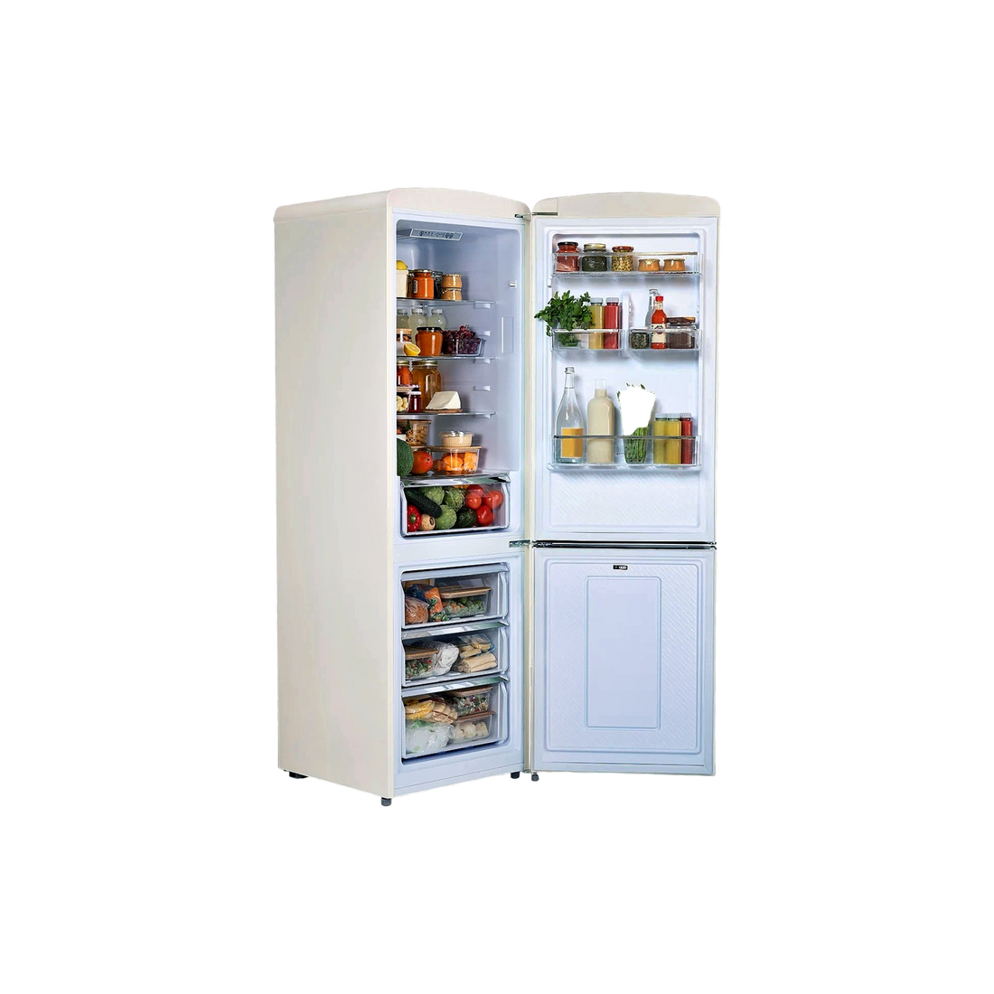 Réfrigérateur Avec Congélateur 330 L Reconditionné CREATE STYLANCE : vue de l'intérieur