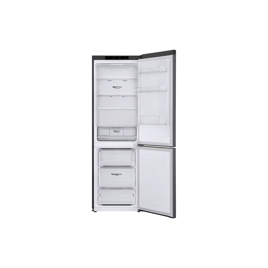Réfrigérateur Avec Congélateur 341 L Reconditionné LG GBP30DSLZN : vue de l'intérieur