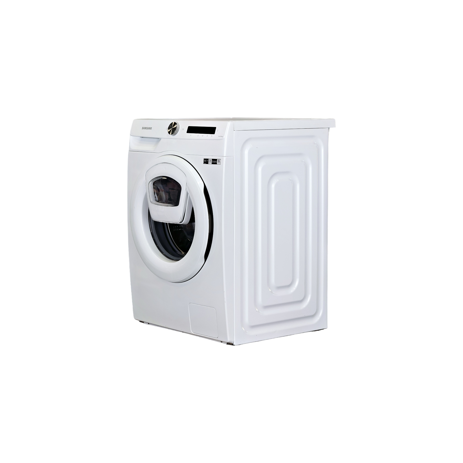 Lave-Linge Hublot 9 kg Reconditionné SAMSUNG WW90T554DTW : vue du côté gauche