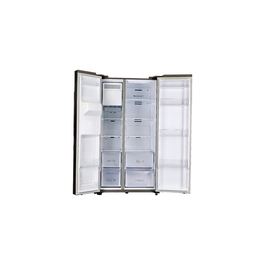 Réfrigérateur Américain 609 L Reconditionné SAMSUNG RS67N8210SL : vue de l'intérieur