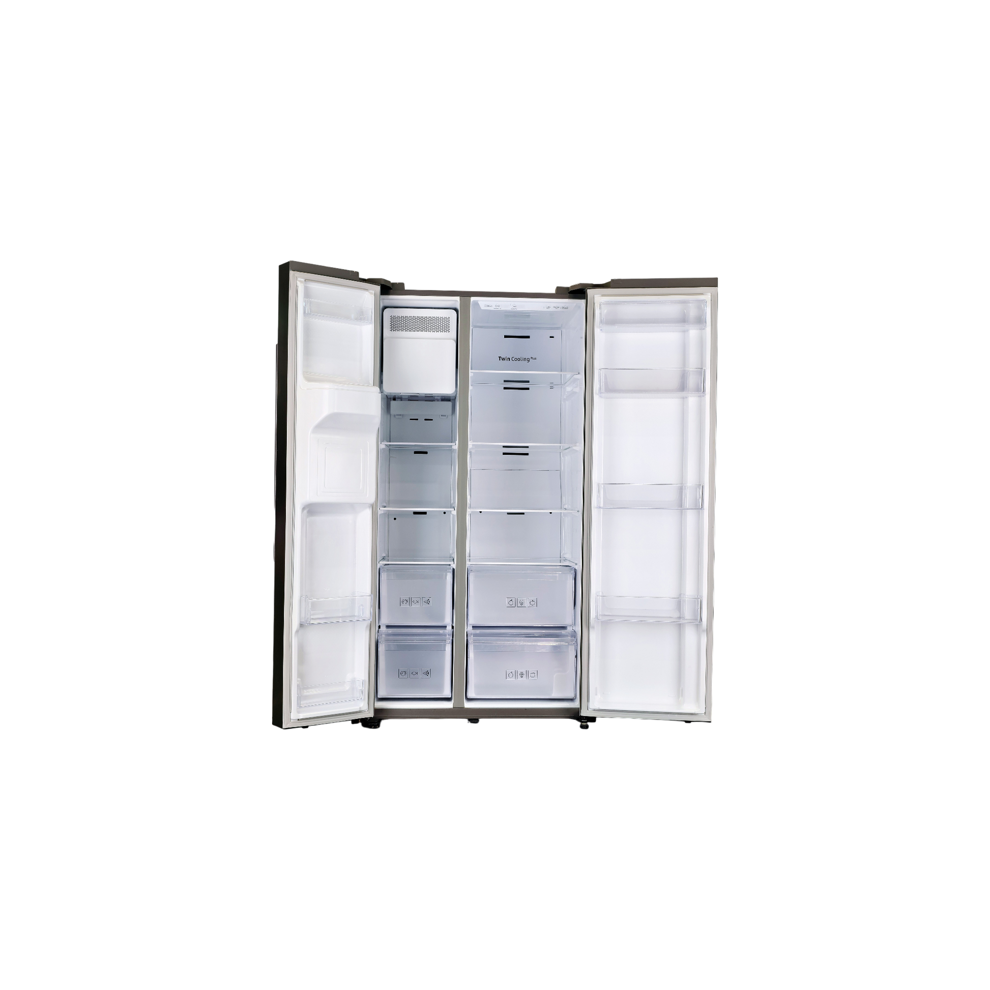 Réfrigérateur Américain 609 L Reconditionné SAMSUNG RS67N8210SL : vue de l'intérieur