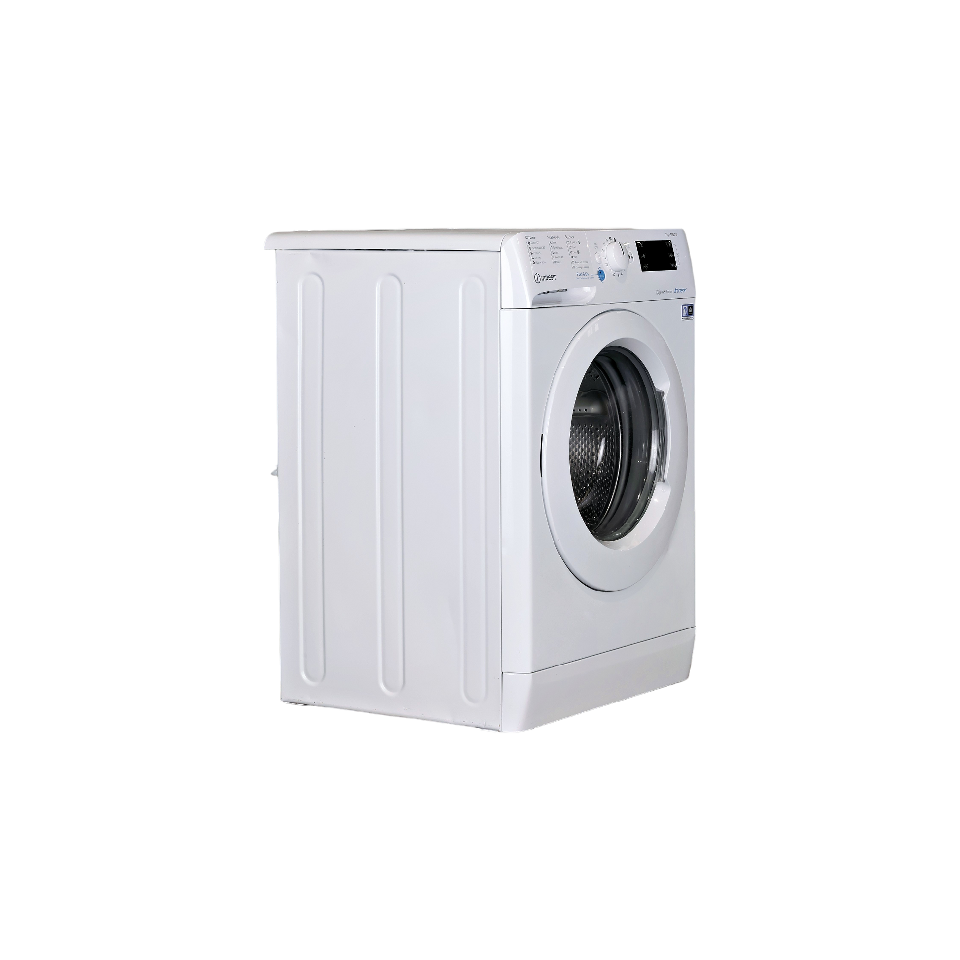 Lave-Linge Hublot 7 kg Reconditionné INDESIT BWE71484XWFRN : vue du côté droit