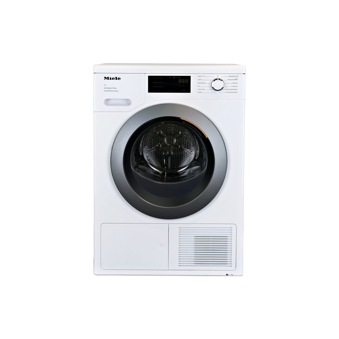 Seche-Linge Pompe À Chaleur 8 kg Reconditionné MIELE TCF760WP : vue de face