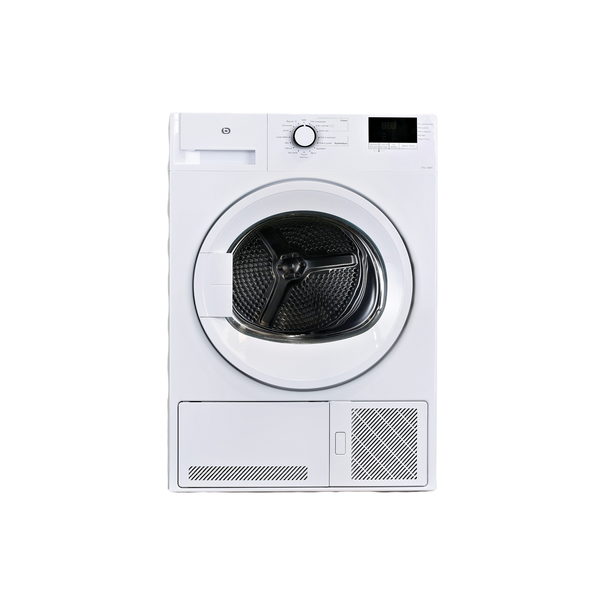 Seche-Linge Condensation 8 kg Reconditionné ESSENTIEL B ESLC8D5 : vue de face