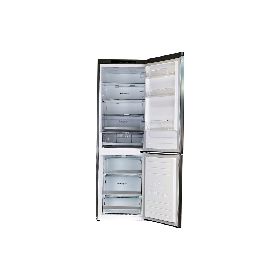 Réfrigérateur Avec Congélateur 341 L Reconditionné LG GBB71PZEZN : vue de l'intérieur