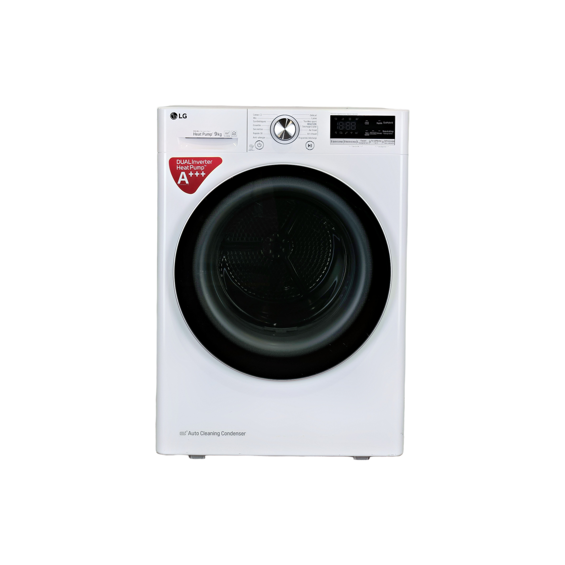 Seche-Linge Pompe À Chaleur 9 kg Reconditionné LG RH9V71WH : vue de face