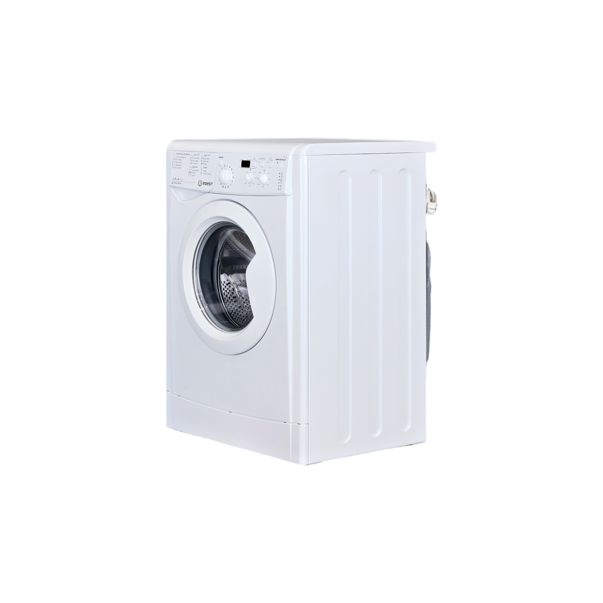 Lave-Linge Hublot 7 kg Reconditionné INDESIT IWD 71452 C FR : vue du côté gauche