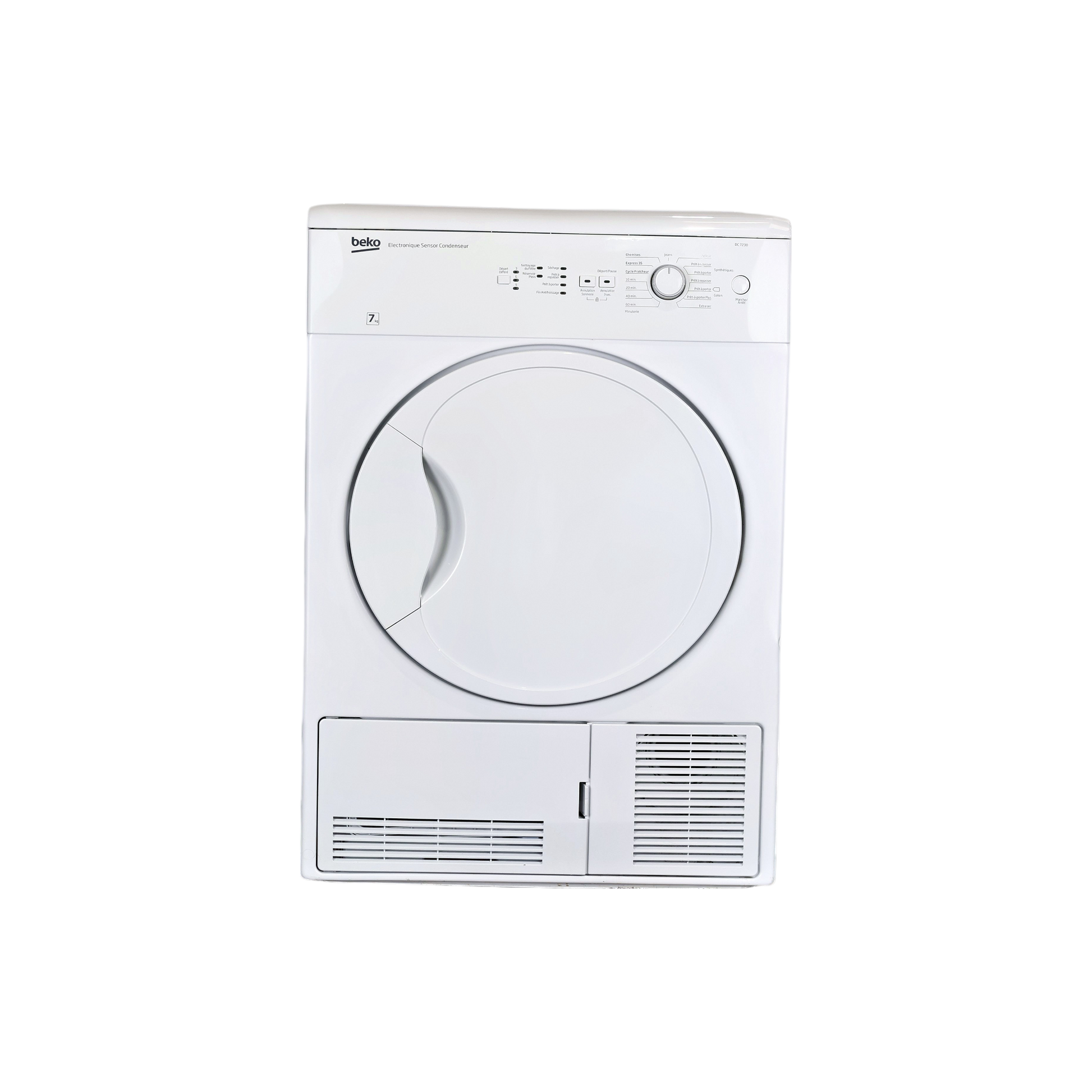 Seche-Linge Condensation 7 kg Reconditionné BEKO DC7230 : vue de face