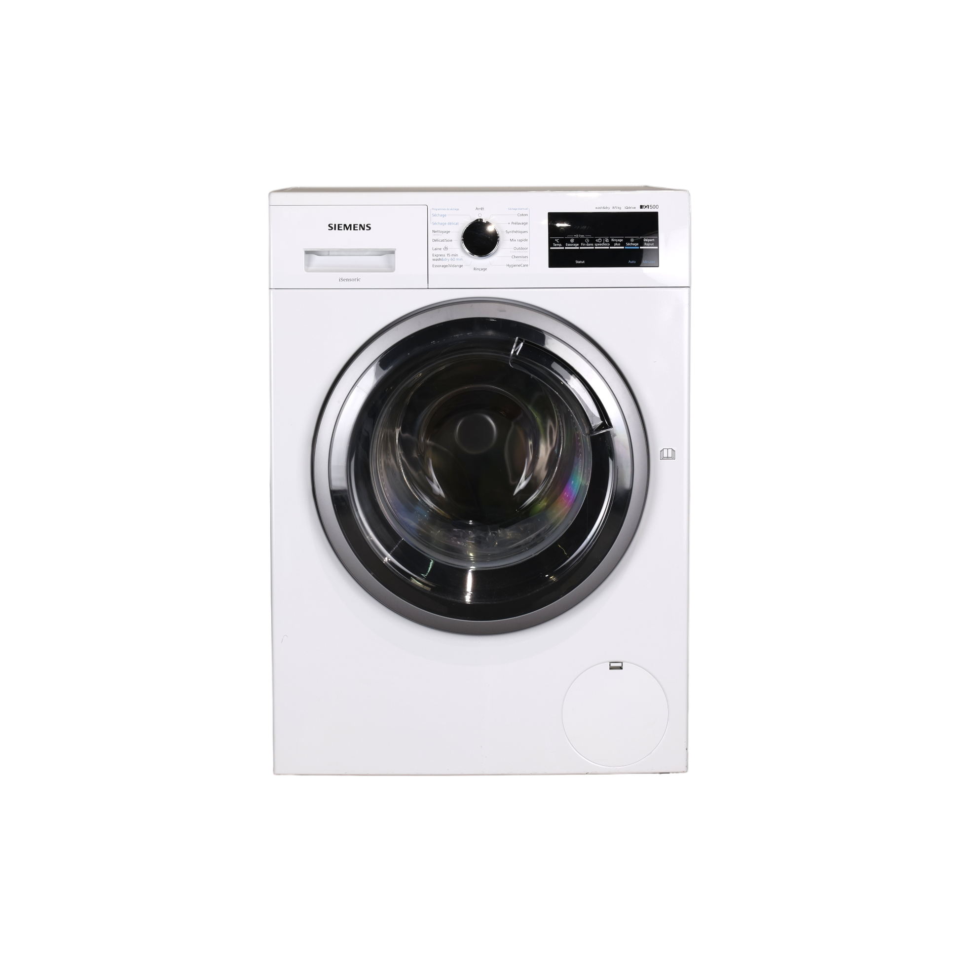 Lave-Linge Sechant 8 kg Reconditionné SIEMENS WD15G461FF : vue de face